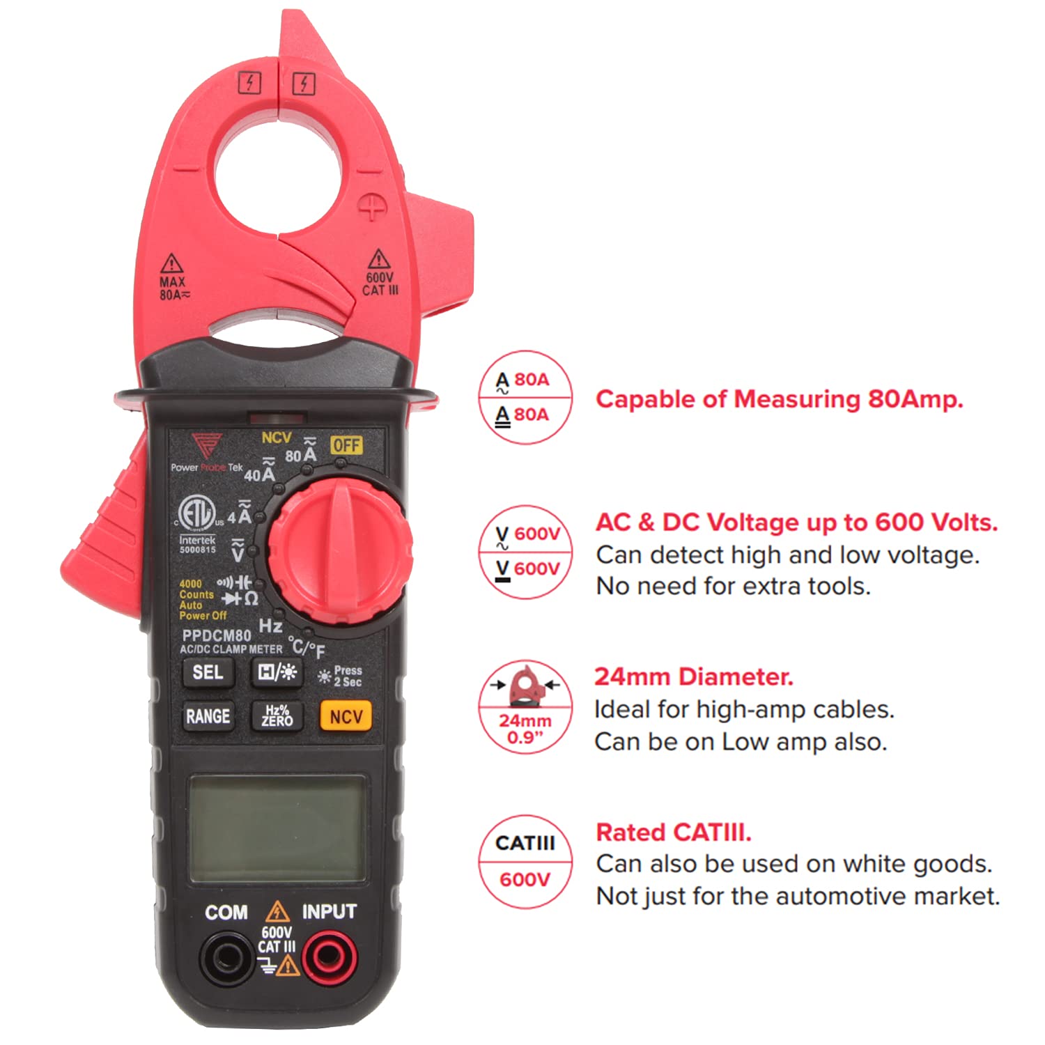 Power Probe - Digital Clamp Meter (Ppdcm80)