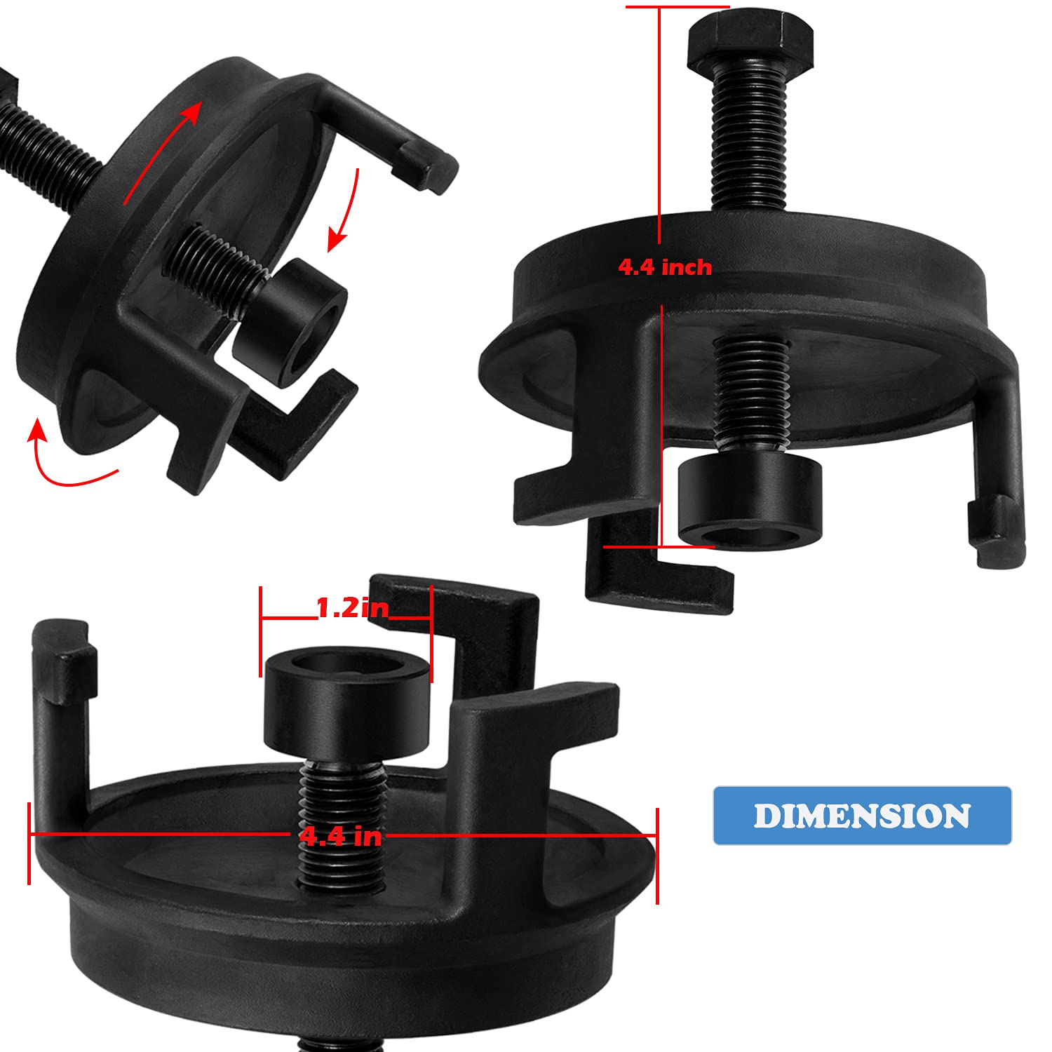 For Gm Ls Harmonic Balancer Puller 25264 Crank Pulley Puller Automotive Replacement Engine Quickly Removes Harmonic Balancers Wi