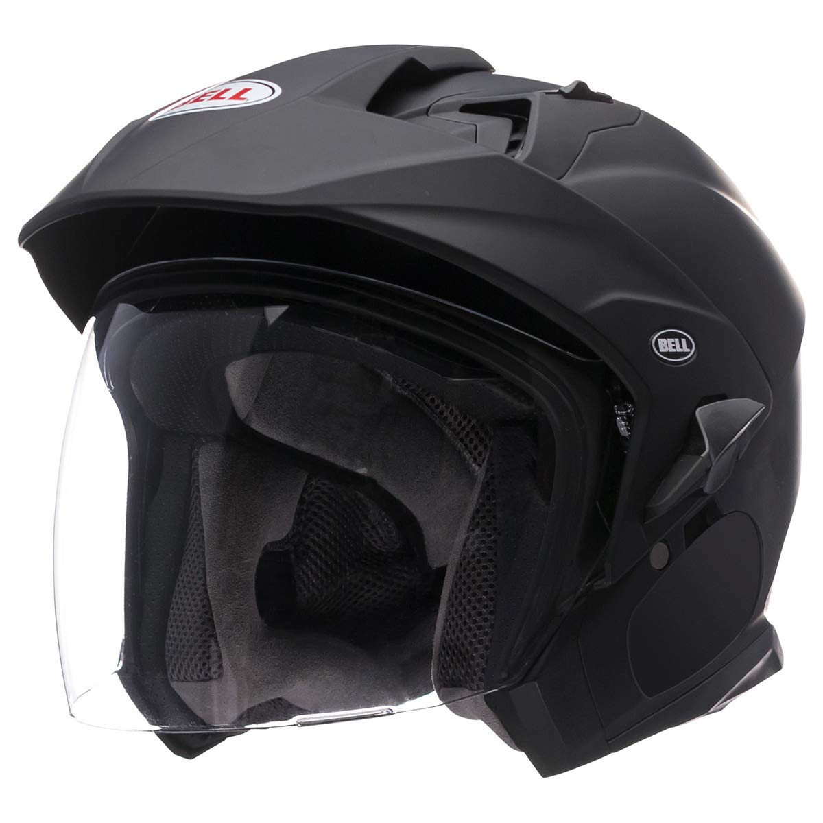 BELL Mag-9 Open Face Motorcycle Helmet - Medium, Matte Black, Model 7000713
