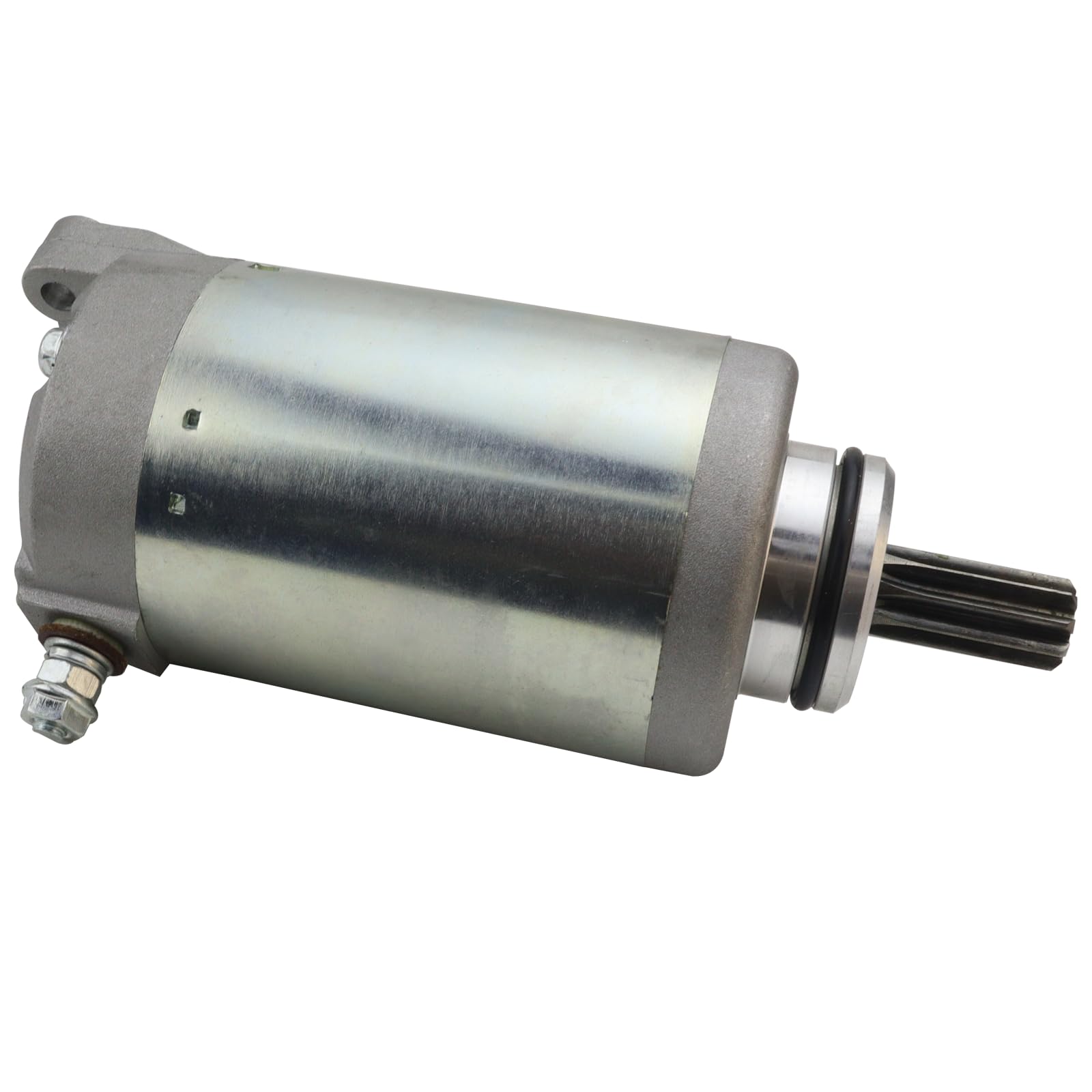 STABSOLI Starter Motor & Solenoid Relay for Arctic Cat ATV/UTV 550-1000, Silver Metal, Compatible with Models 0825-011, 0825-013,