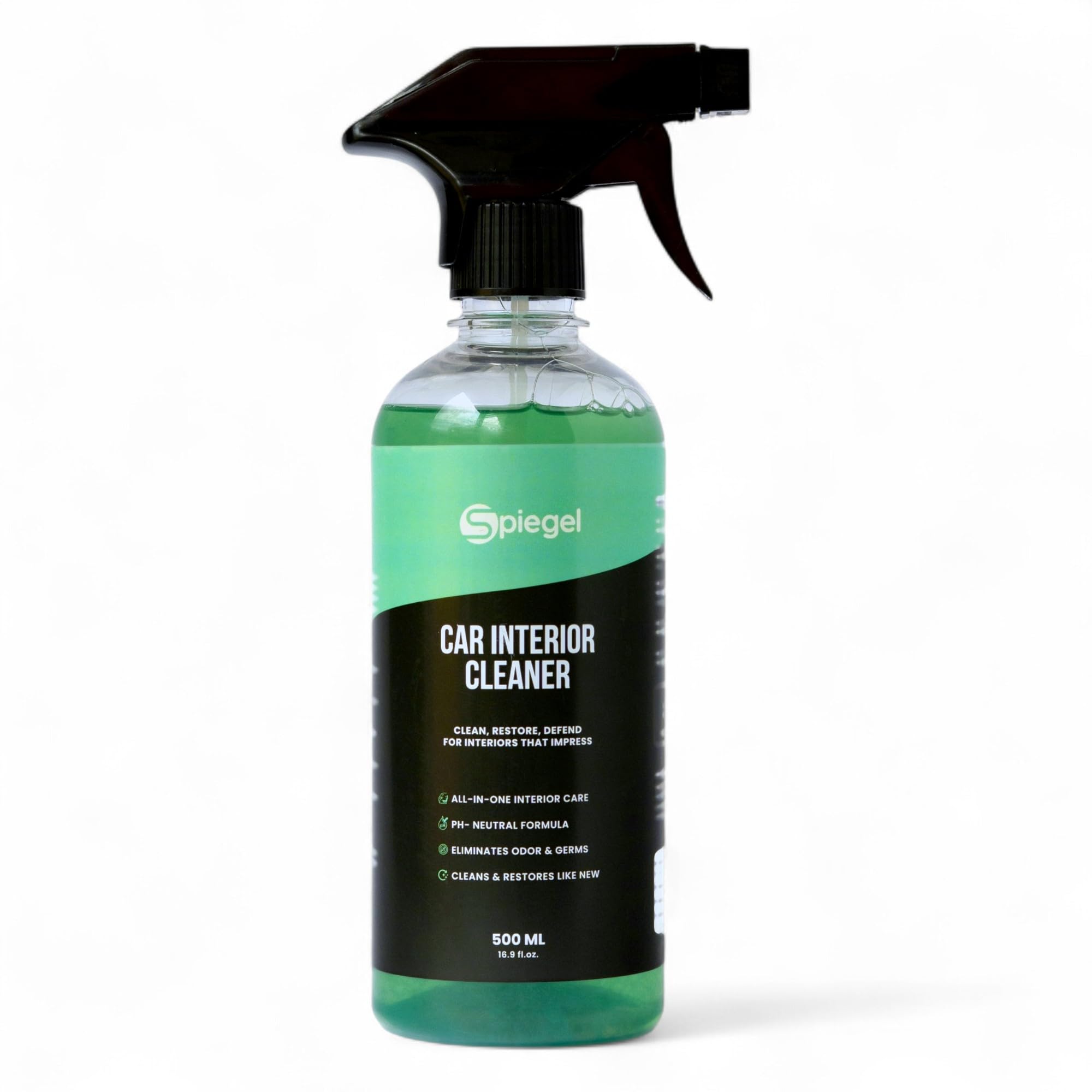 Spiegel 500Ml Car Interior Cleaner | AllInOne Spray For  Leather, Vinyl, Plastic, Rubber & Dashboard | Restores Natural Shine |