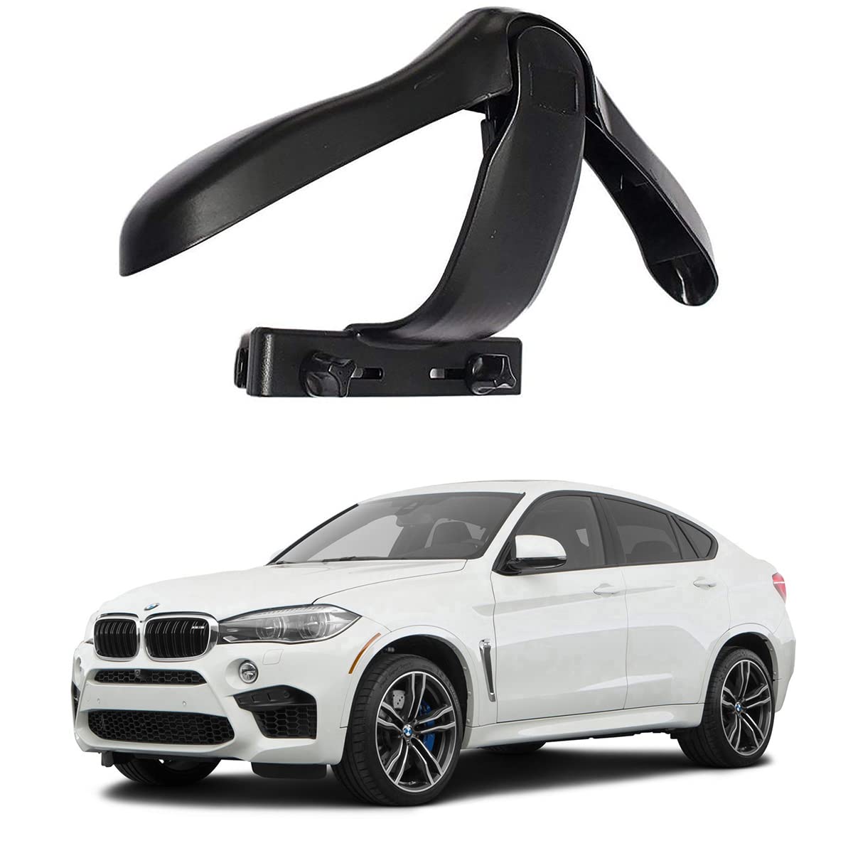 Oshotto CH04 Detachable Headrest Car Coat Hanger Back Seat Clothes Holder for Suit Coats Blazer Jackets Compatible with BMW X6 