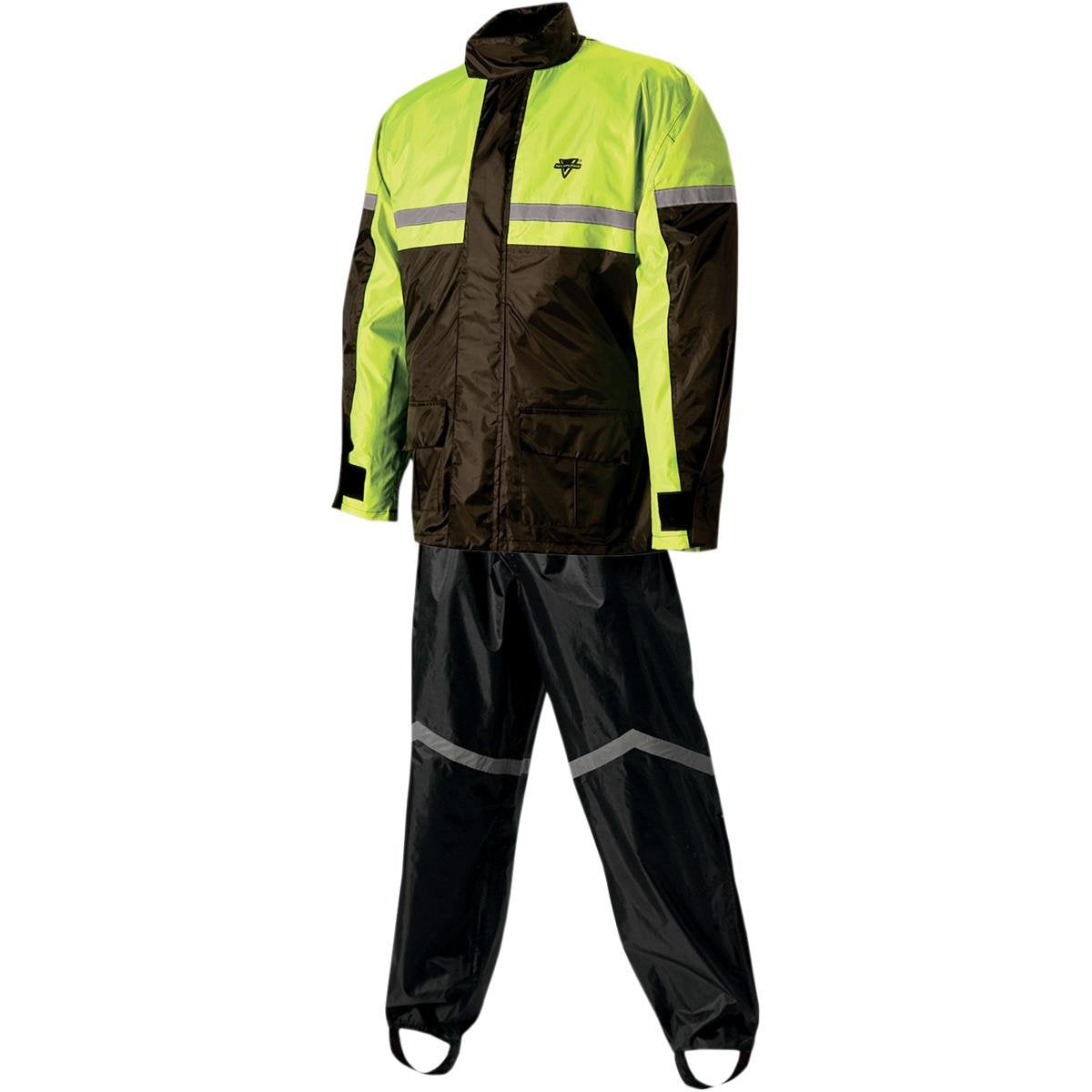 Nelson-Rigg Sr-6000-Hvy-04 Stormrider Rain Suit (Black/High Visibility Yellow, X-Large)