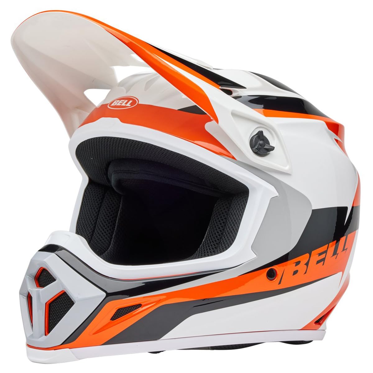 Bell Mx-9 Mips Dirt Helmet (Gloss Rift Orange/White - X-Large)