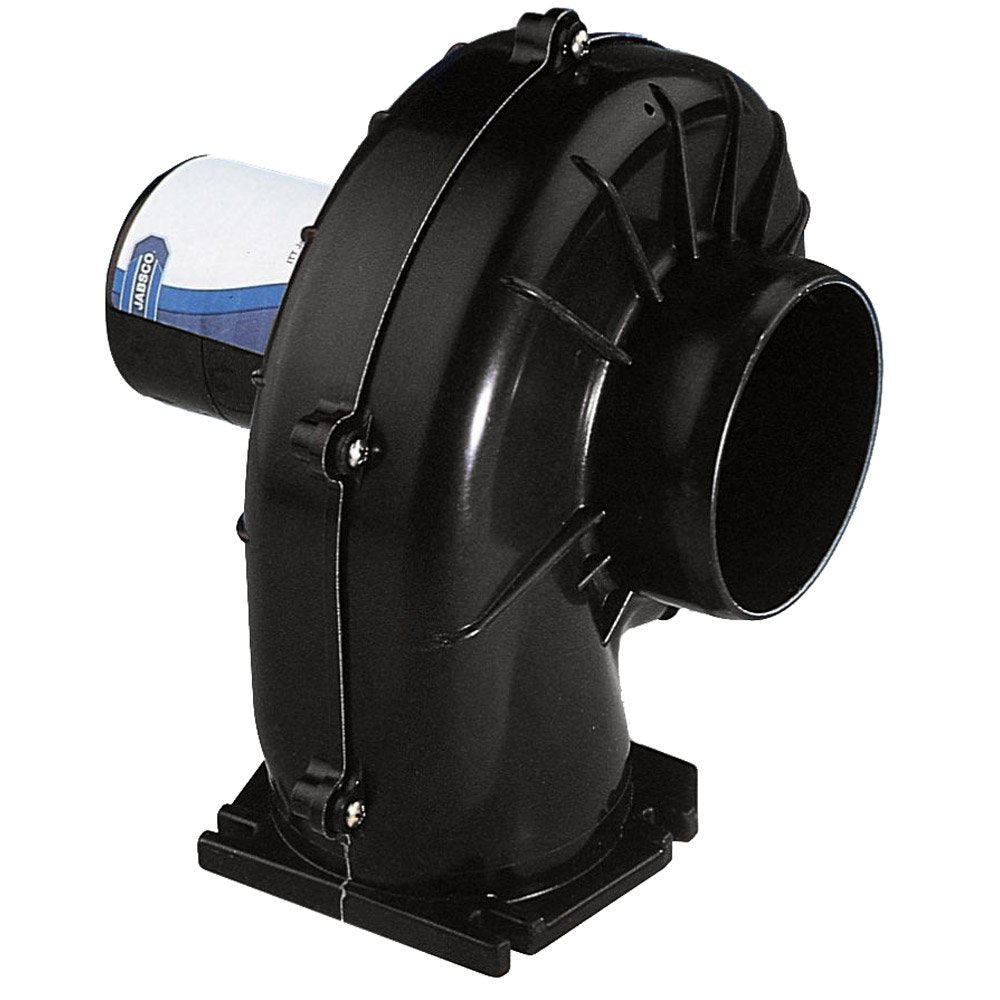 Jabsco 34739-0020 Flange Mount Blower, 3 Inch, 150 Cfm, 24 Volt Dc Black