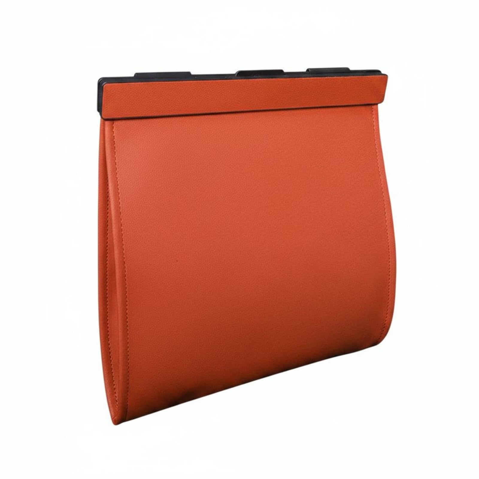Easy to Stow Foldable Car Trash Bin Hanging Design Rear Seat Trash Bin Portable accessibleTop Garbage Bag, Orange|Car accessorie