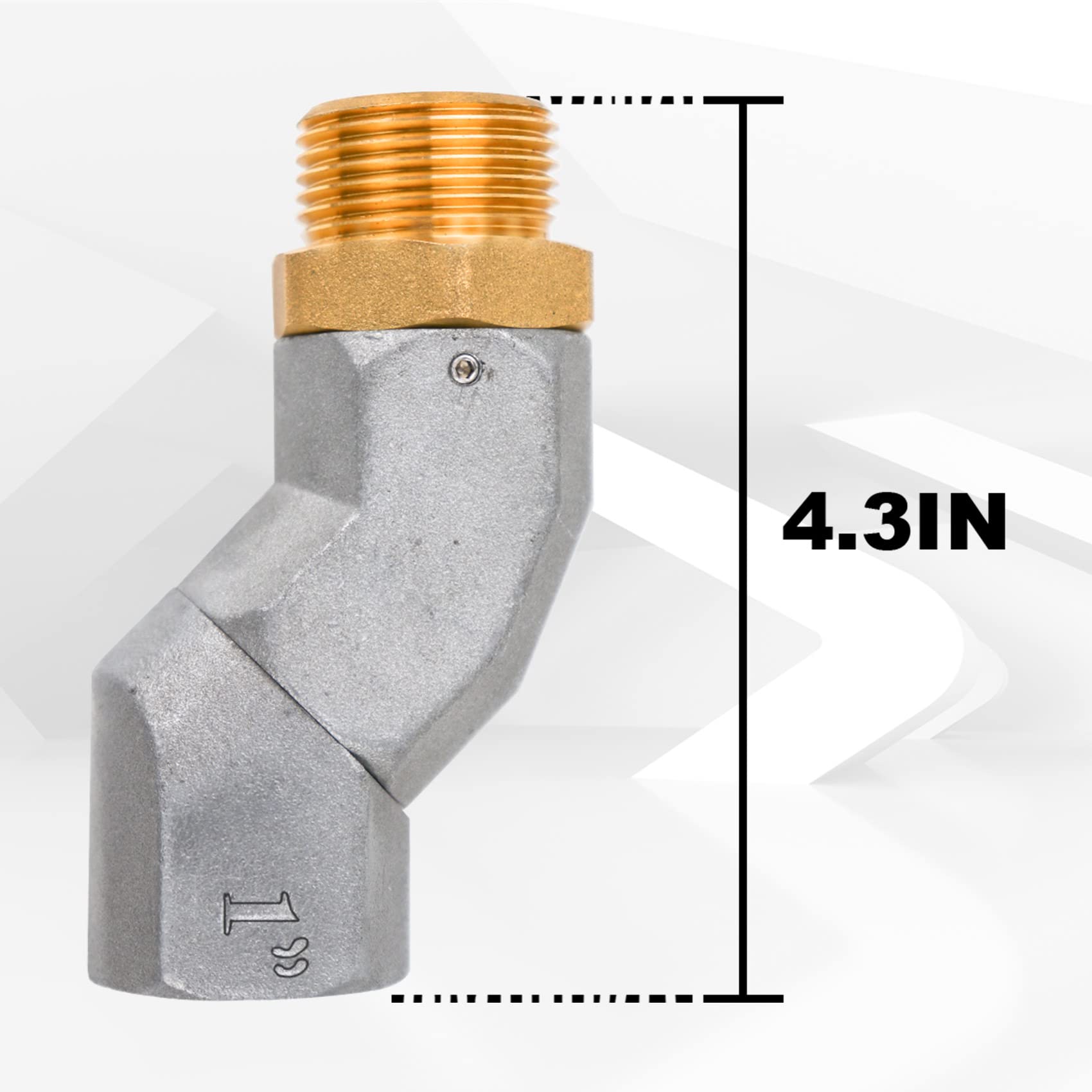 (1 Npt, 2Pcs) Fuel Hose Swivel 360 Rotating Connector For Fuel Transfer Pump Fuel Nozzle Multi Plane Fuel Plane Swivel