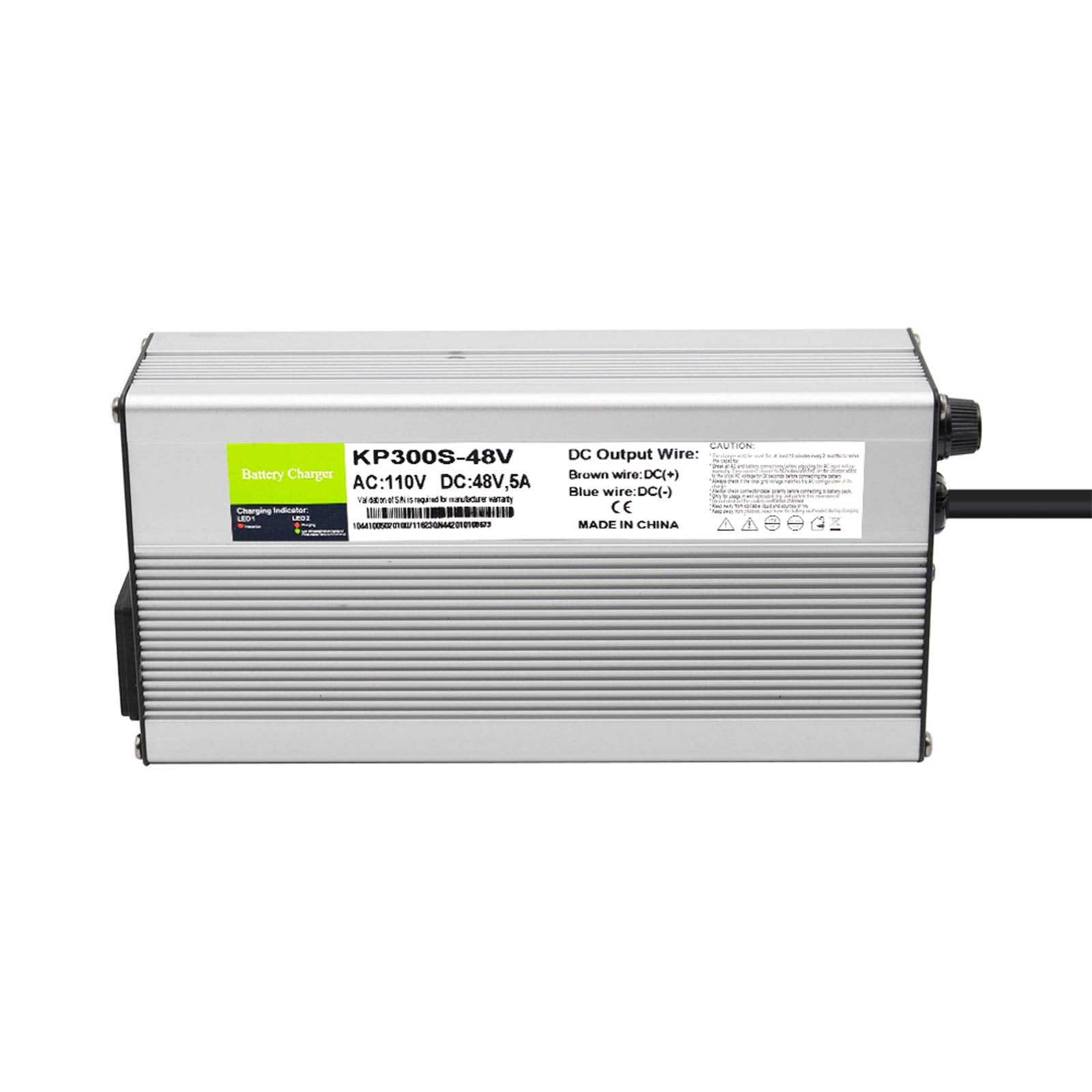 Abakoo 48V 5A Battery Charger for Club Car Golf Cart - 3 Pin Round Plug