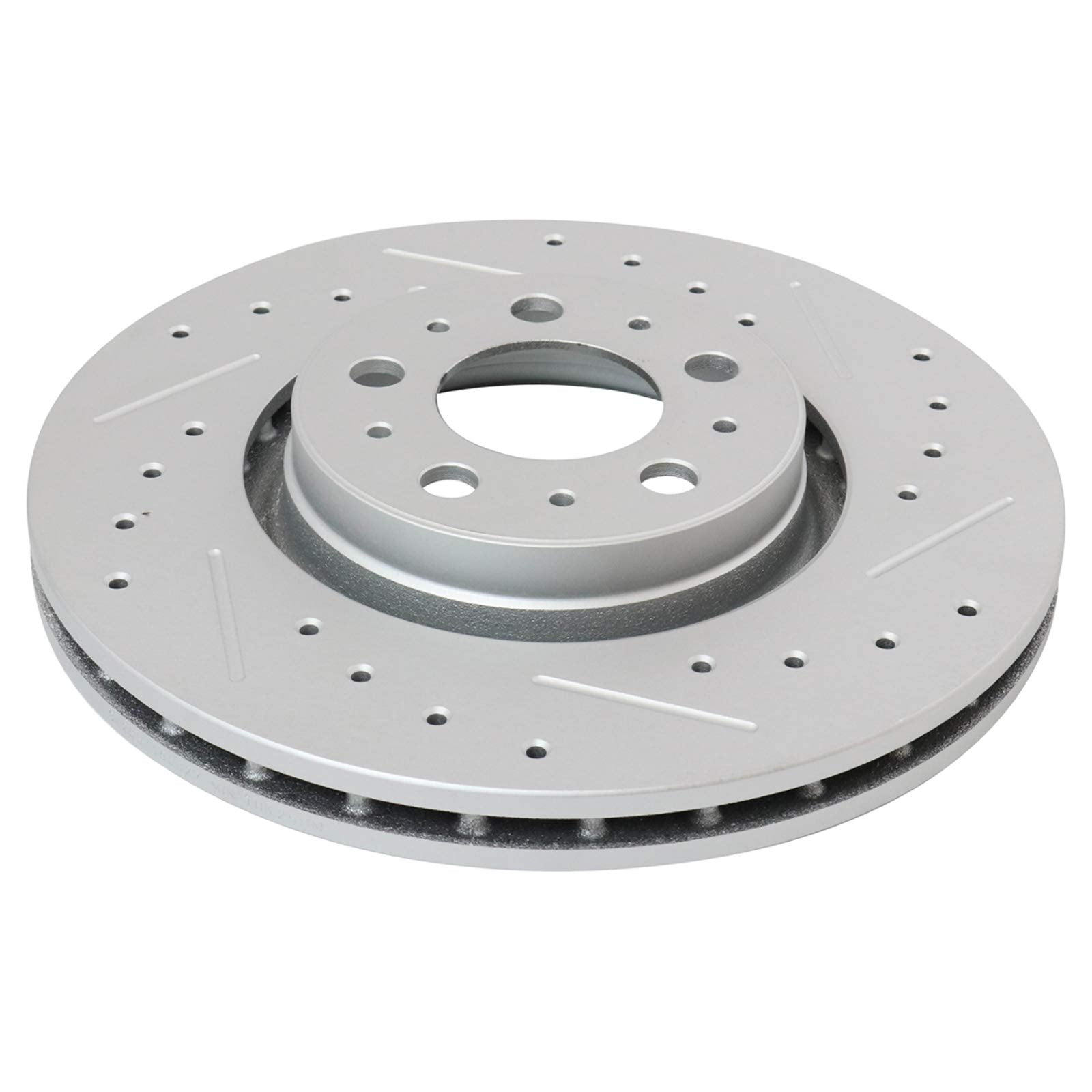 Trq Front Performance Brake Rotors Set Premium G-Coated Compatible With 2003-2013 Volvo Xc90