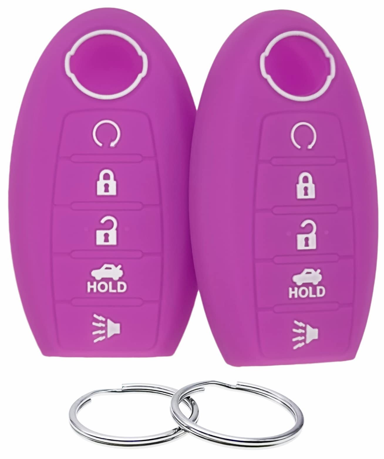 Reprotecting Silicone Rubber Key Fob Cover Compatible With Nissan Altima Sr Armada Sl Maxima Murano Pathfinder Rogue Titan Versa
