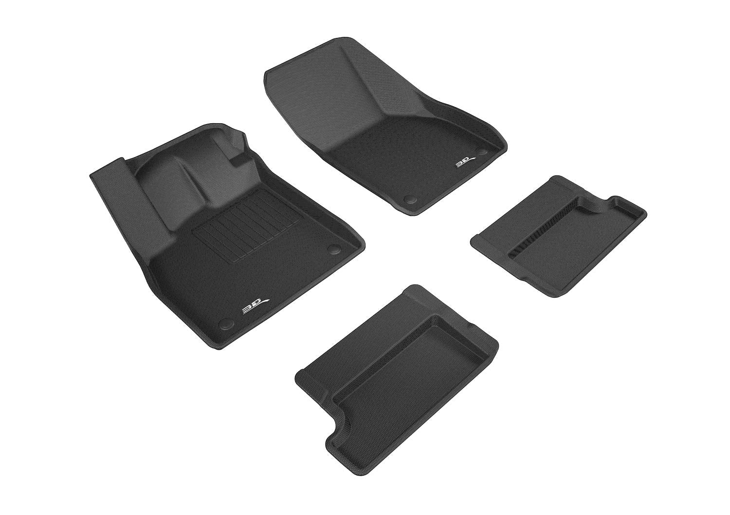 3D MAXpider Custom Fit KAGU Floor Mat (BLACK) Compatible with AUDI TT (FV/8S)/TT RS (FV/8S) 20162023  Full Set