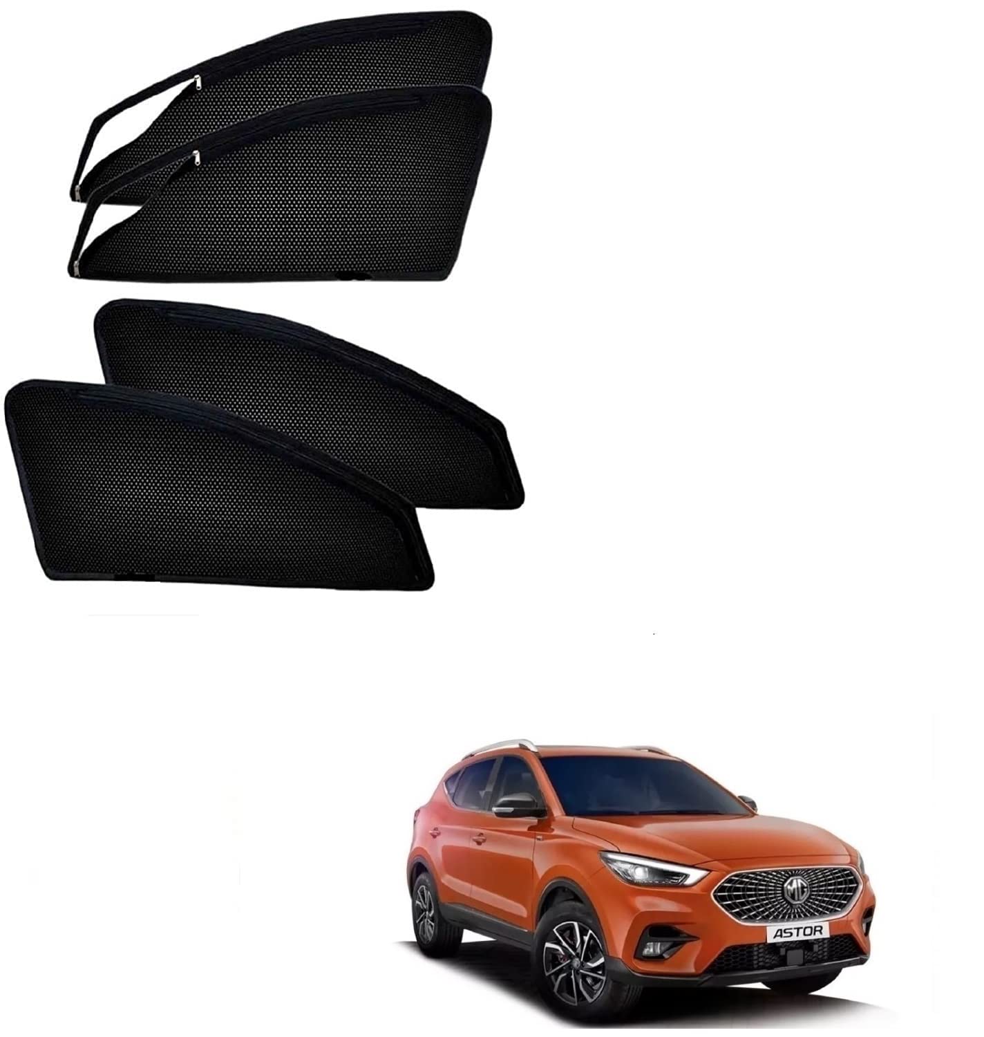 KOZDIKO Zipper Magnetic Car Sunshades for MG Astor