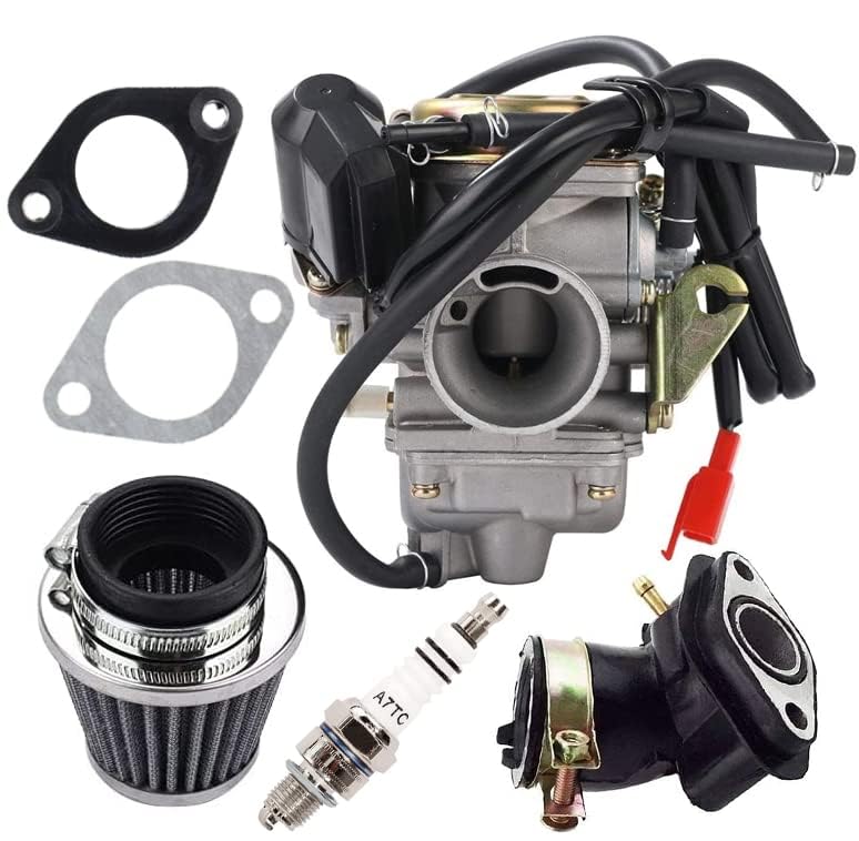 GY6 carburetor compatible with 150cc QMJ152/157 QMI152/157 4 Stroke Engines scooter ATV kart moped UTV 4 wheeler Kazuma Baja Kym