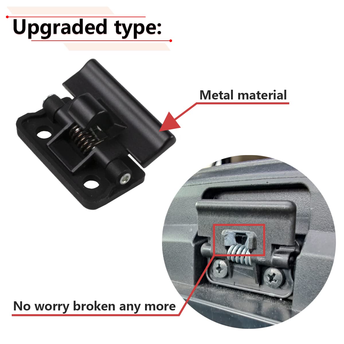 RLB-HILON Metal Latch Replacement for Toyota 4Runner & Others, Model 58908-12080
