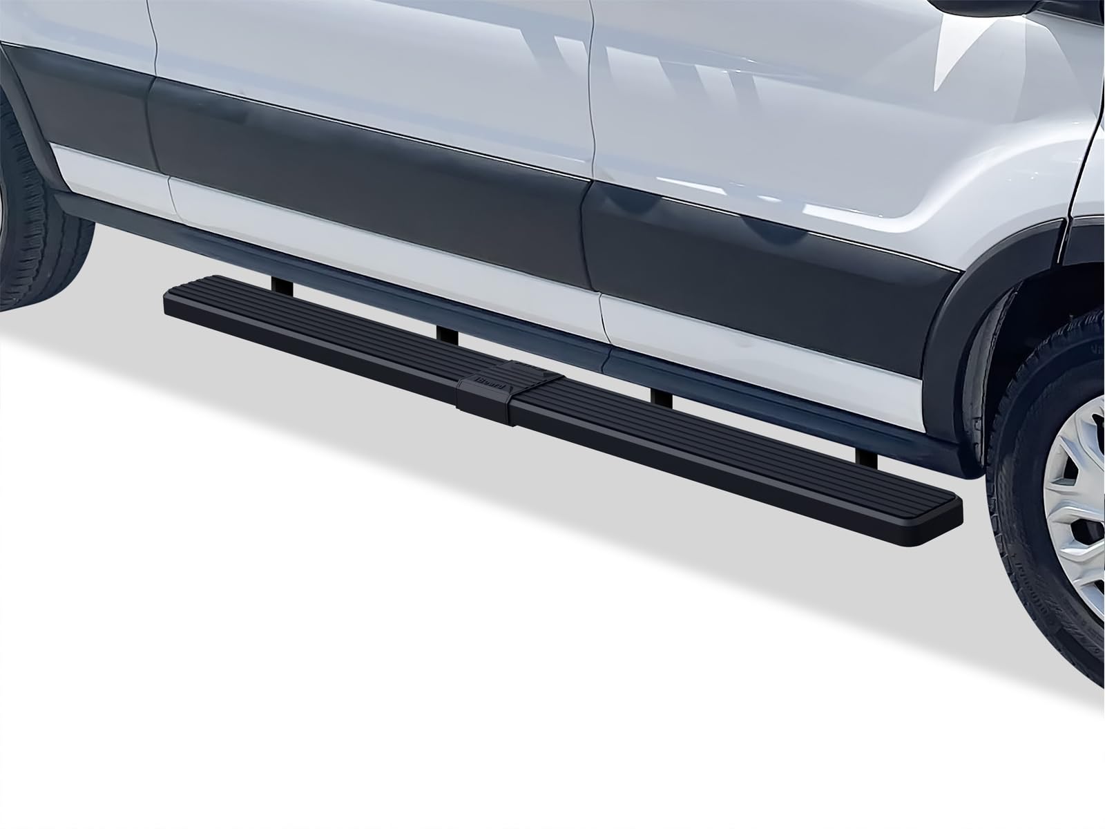 APS Running Boards 6 inches Matte Black Compatible with Ford Transit 2015-2025 Full Size Van 3-Door (Exclude 2022-2025 E-Transit