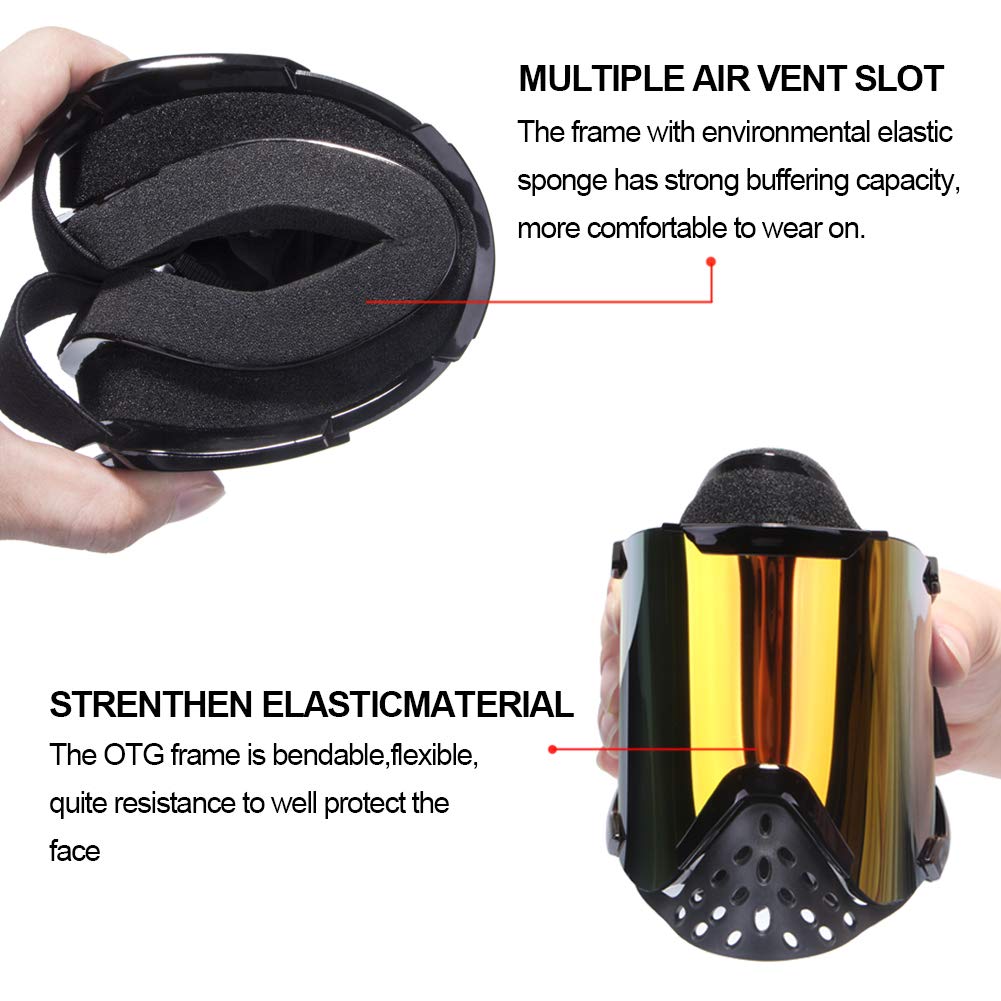4-Fq Motocross Goggles Dirt Bike Goggles Adult Pu Resin Motorcycle Goggles Windproof Atv Goggles Dustproof Crg Sports Riding Gog