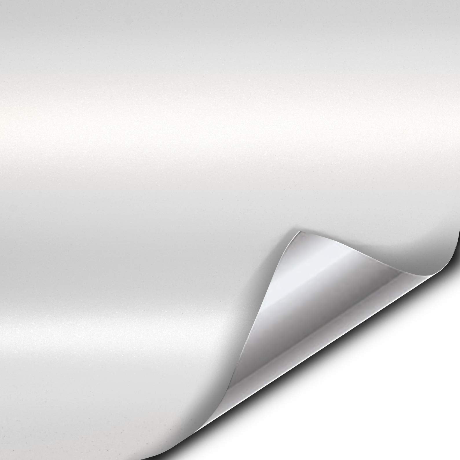 Vvivid+ Premium Vinyl Wrap Film (3Ft X 5Ft, Matte Metallic White)