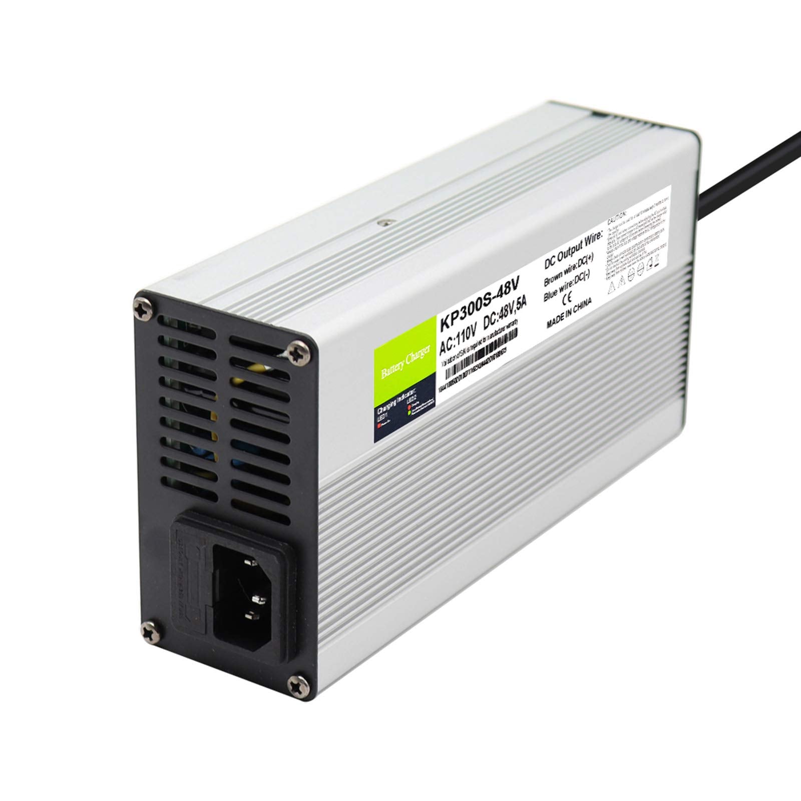 Abakoo 48V 5A Battery Charger for Club Car Golf Cart - 3 Pin Round Plug