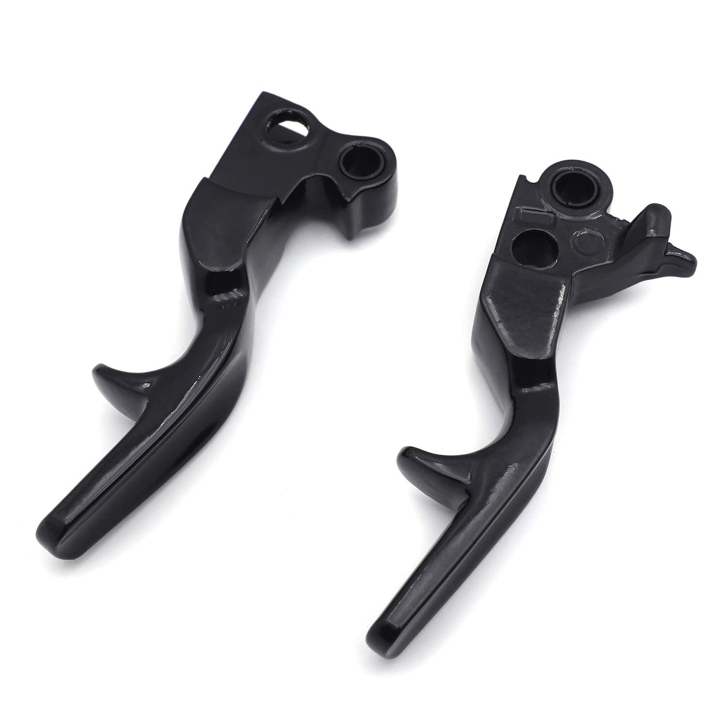 XKH- Short Hand Brake Clutch Lever (Black) Replacement of Motorcycle Parts Compatible with 96-03 Harley XL 96-12 Softail 96-07 T