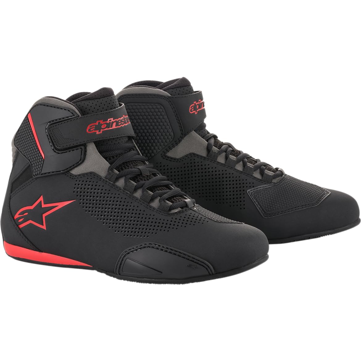 Alpinestars Sektor Vented Shoes - Black/Gray/Red - 14