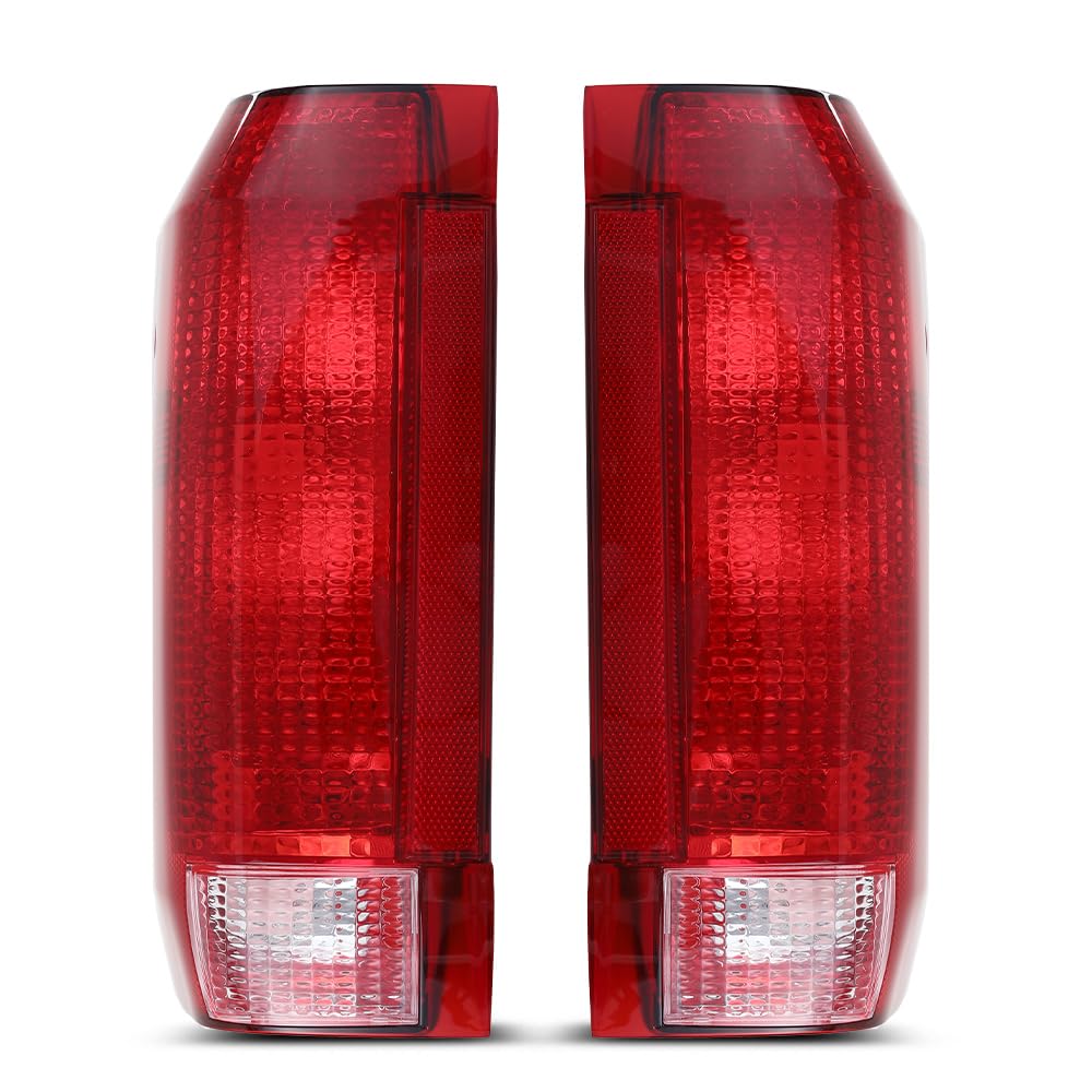 ANDPLAY Tail Lights Assembly Left & Right Compatible With Ford F150 Bronco 1990-1996 Fit F250 F350 1990-1997 Tail Lamps FO280110