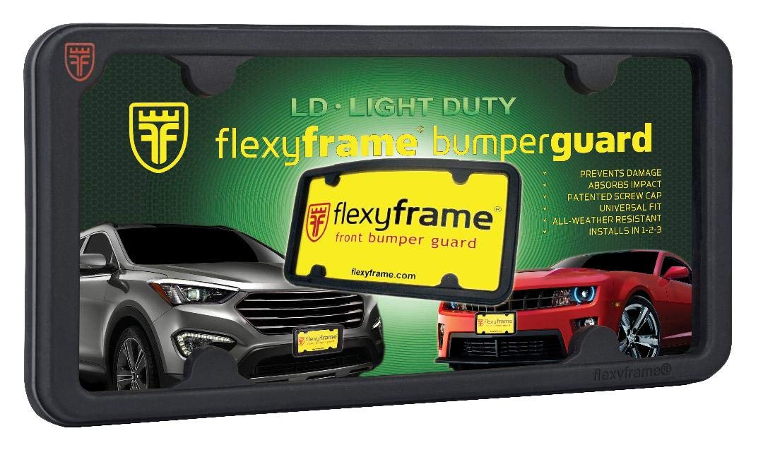 Flexyframe Ld - Front Bumper Guard, Front Bumper Protection, License Plate Frame. Winner Of Popular Mechanics Editors Choice Awa
