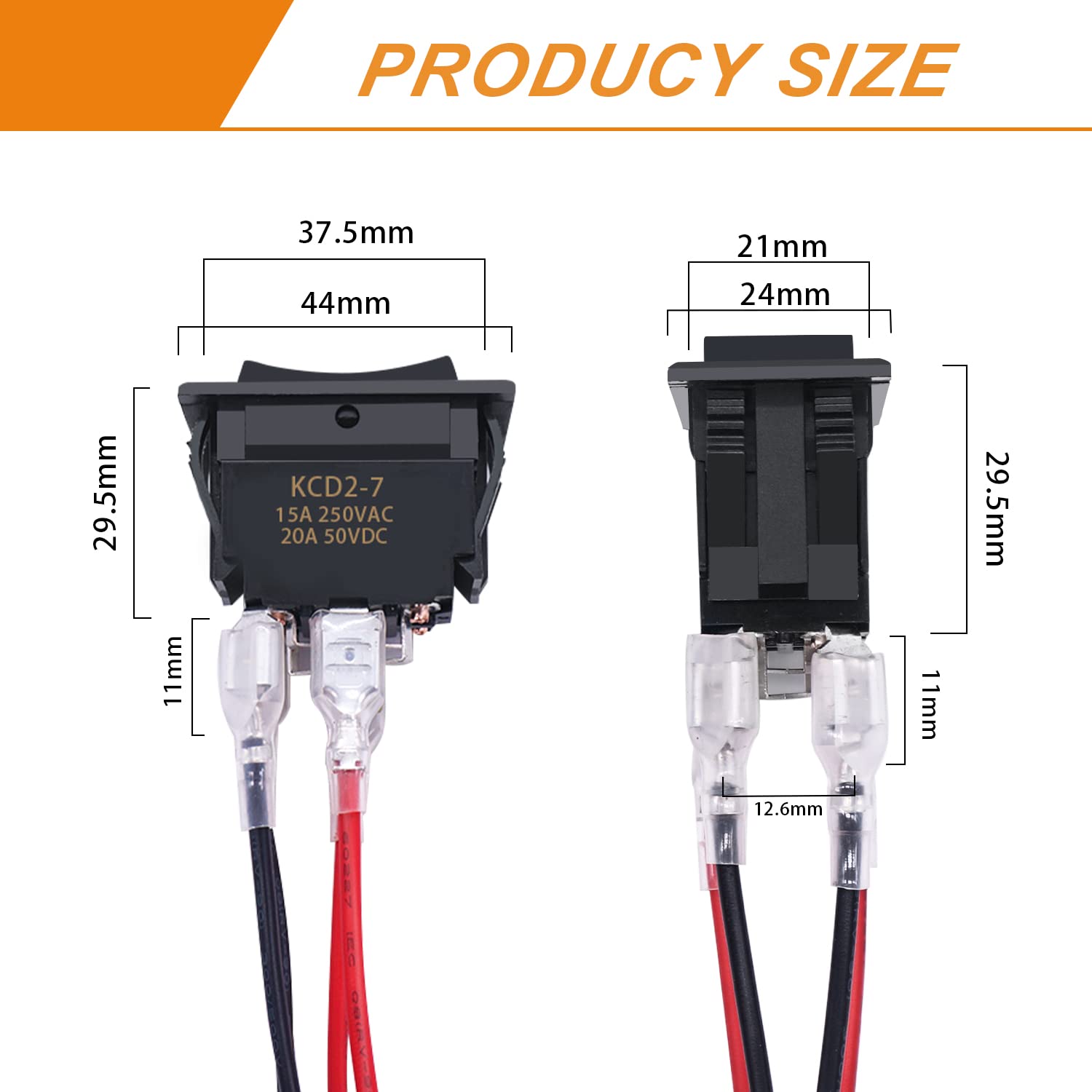 Mankk 4 Pin Dpdt Momentary Rv Jack Switch Dc12V Reverse Polarity Rocker Switch 20A (On)-Off-(On) Motor Control Switch With Pre-W