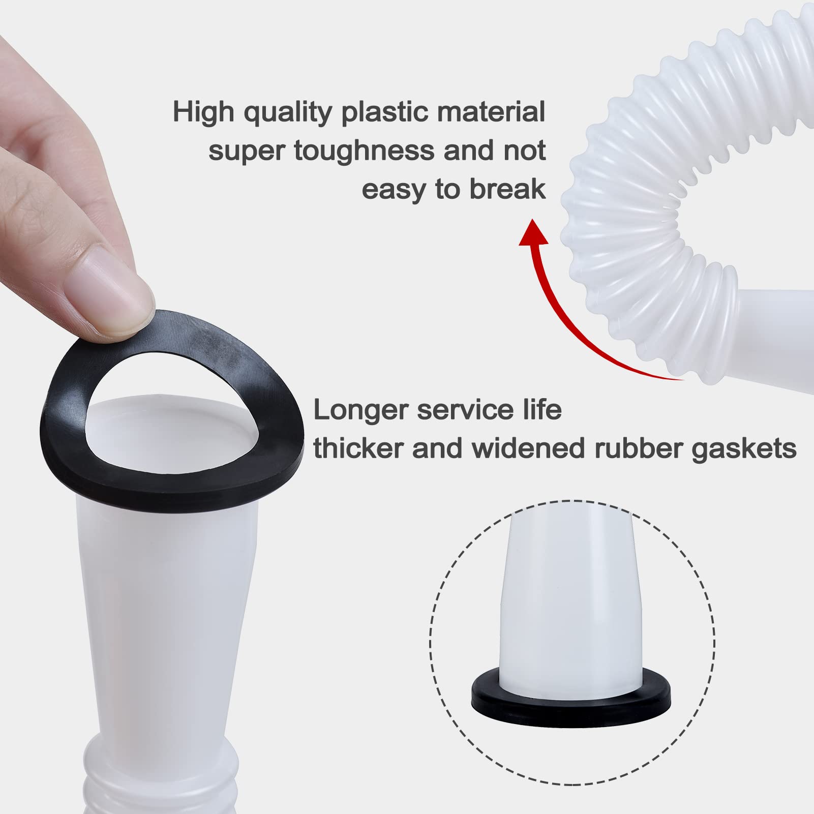 Gas Can Spout Replacement, Gas Can Nozzle. Spout Length Is 8.1 In, Easier To Use. For Most 1/2/5/10 Gal Oil Cans. With Gas Can V