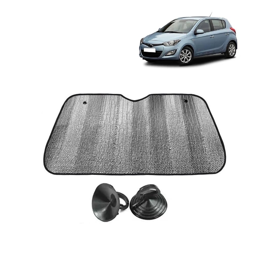 Car Windshield Sun Shade UV Rays Protector Silver Sunshade Solar Reflective suitable for H y u n d a i I20