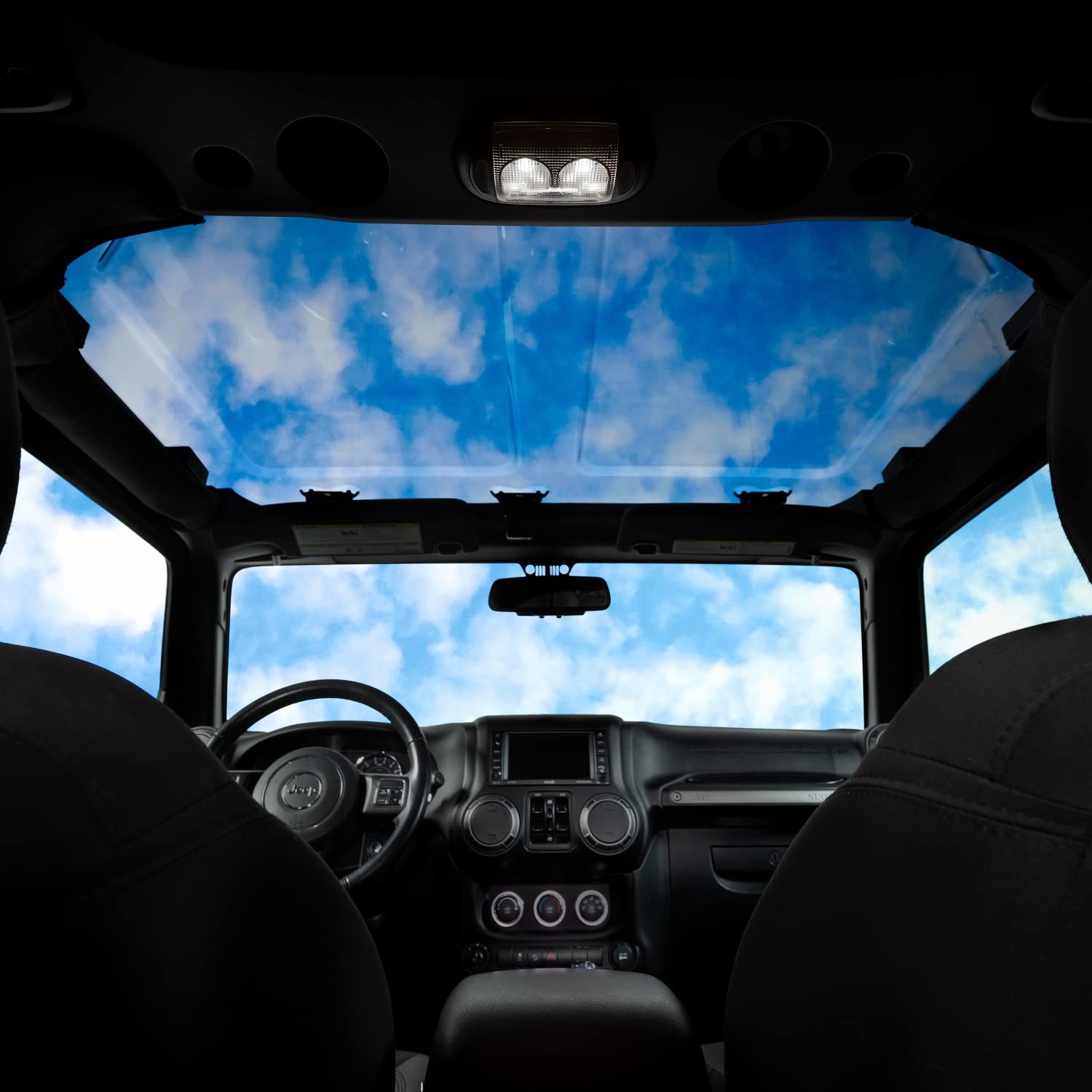 Putco Element Sky View Clear Lid Hard Top for Jeep Wrangler JK 2009-2018, Model 581003