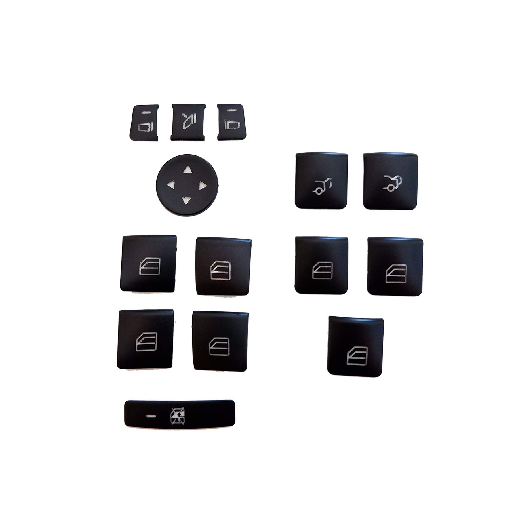 Wodofo Gdr Black Interior Door Armrest Window Switch Button Trim Cover Replacement For Benz Glk Ml Gl A B C E G Class W204 W212