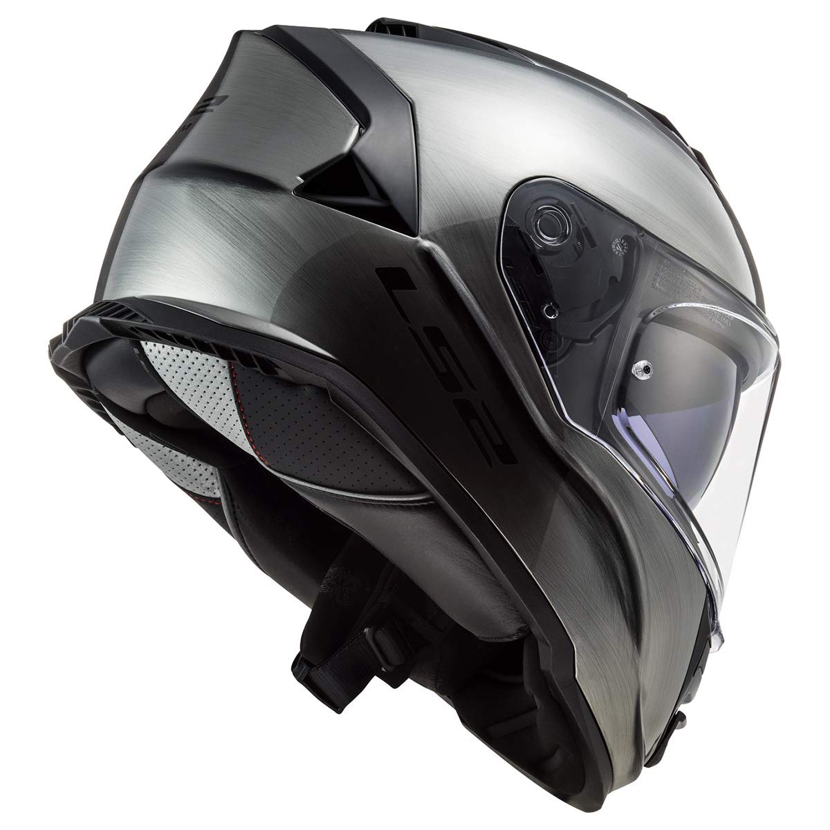 Ls2 Helmets Assault Full Face Motorcycle Helmet W/Sunshield (Brushed Alloy - 3X-Large)