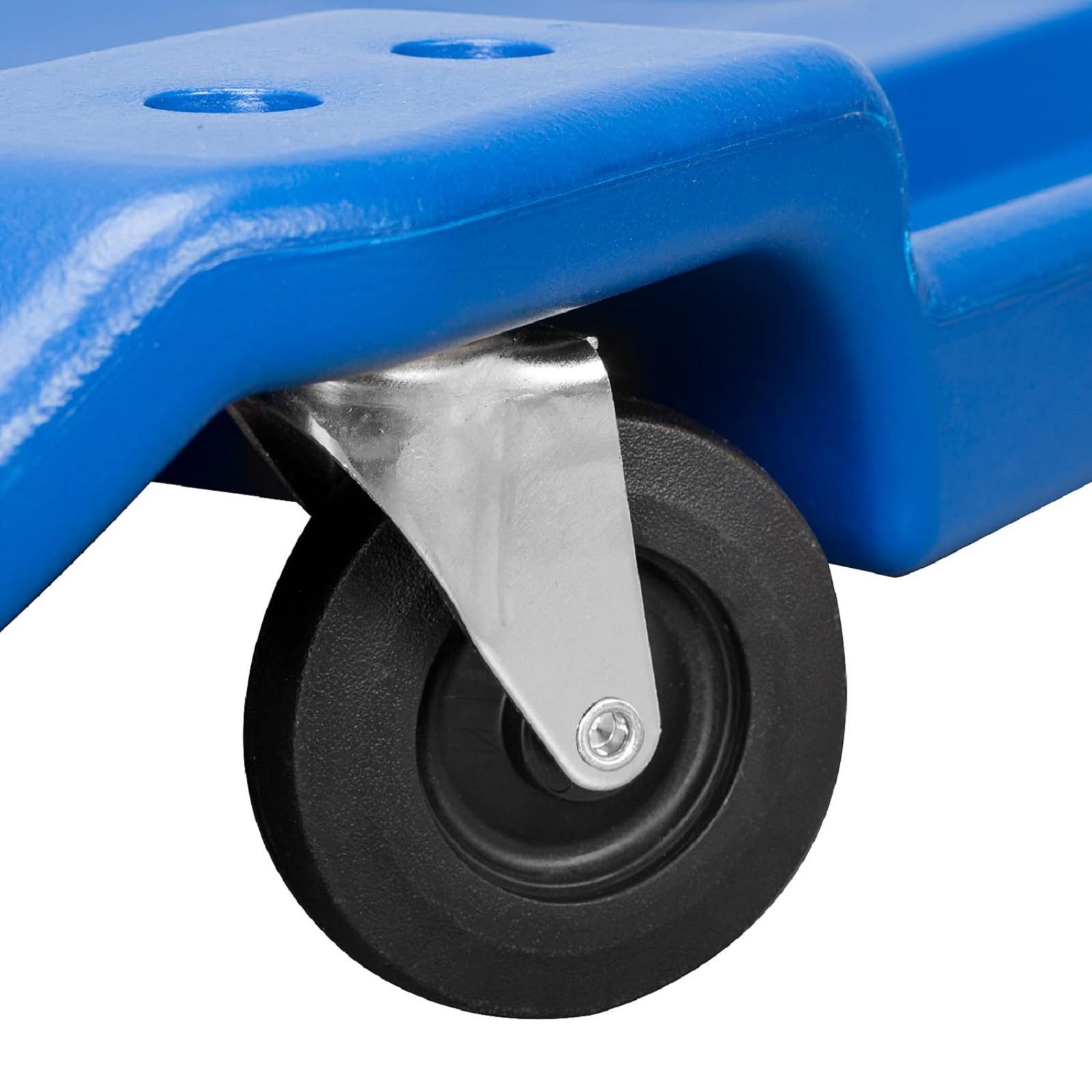 BIG RED ATRP6240UR Blow Molded Plastic Rolling Garage/Shop Creeper: 40'' Mechanic Cart with Padded Headrest and 6 Casters,250 LB