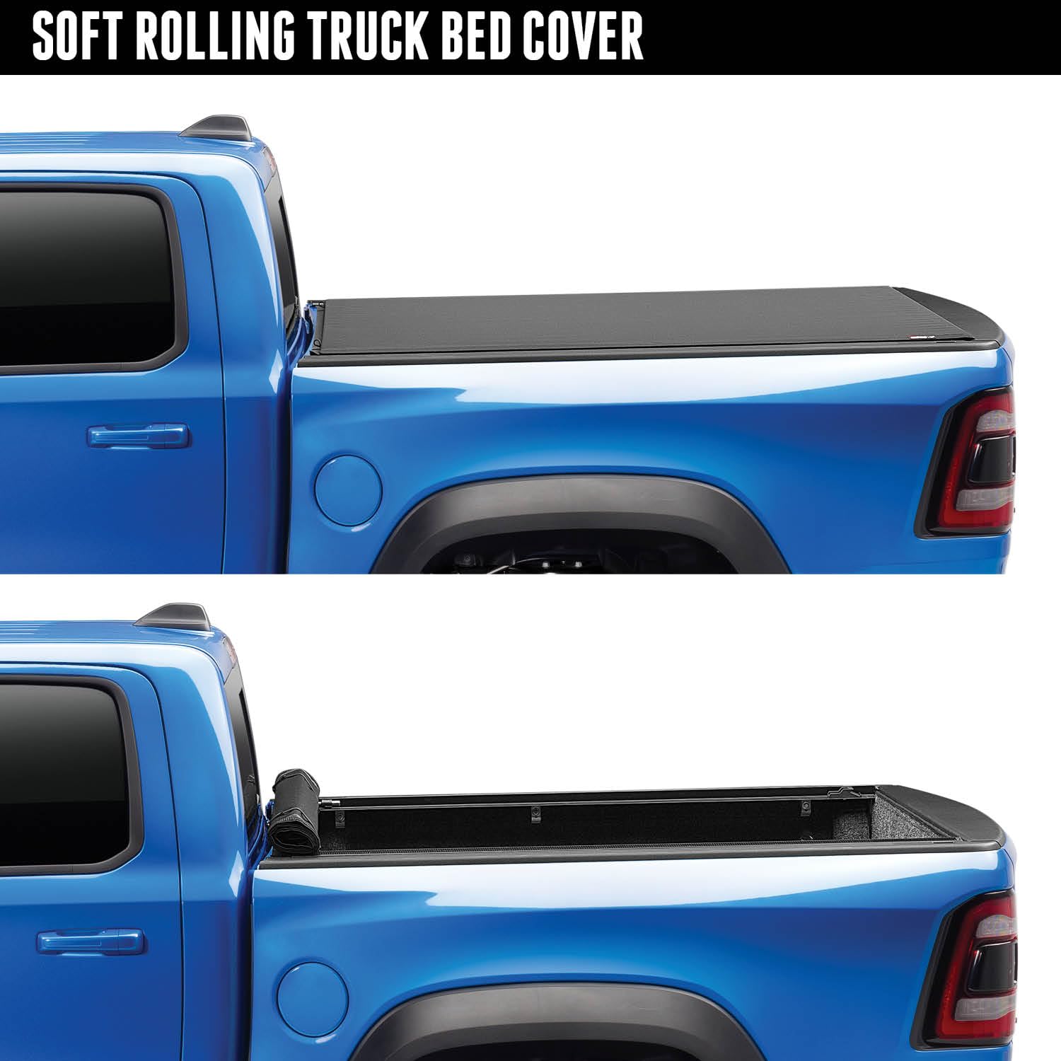 Realtruck Truxedo Pro X15 Soft Roll Up Truck Bed Tonneau Cover | 1464301 | Fits 2022-2024 Toyota Tundra W/Rail System 6' 7'' Bed