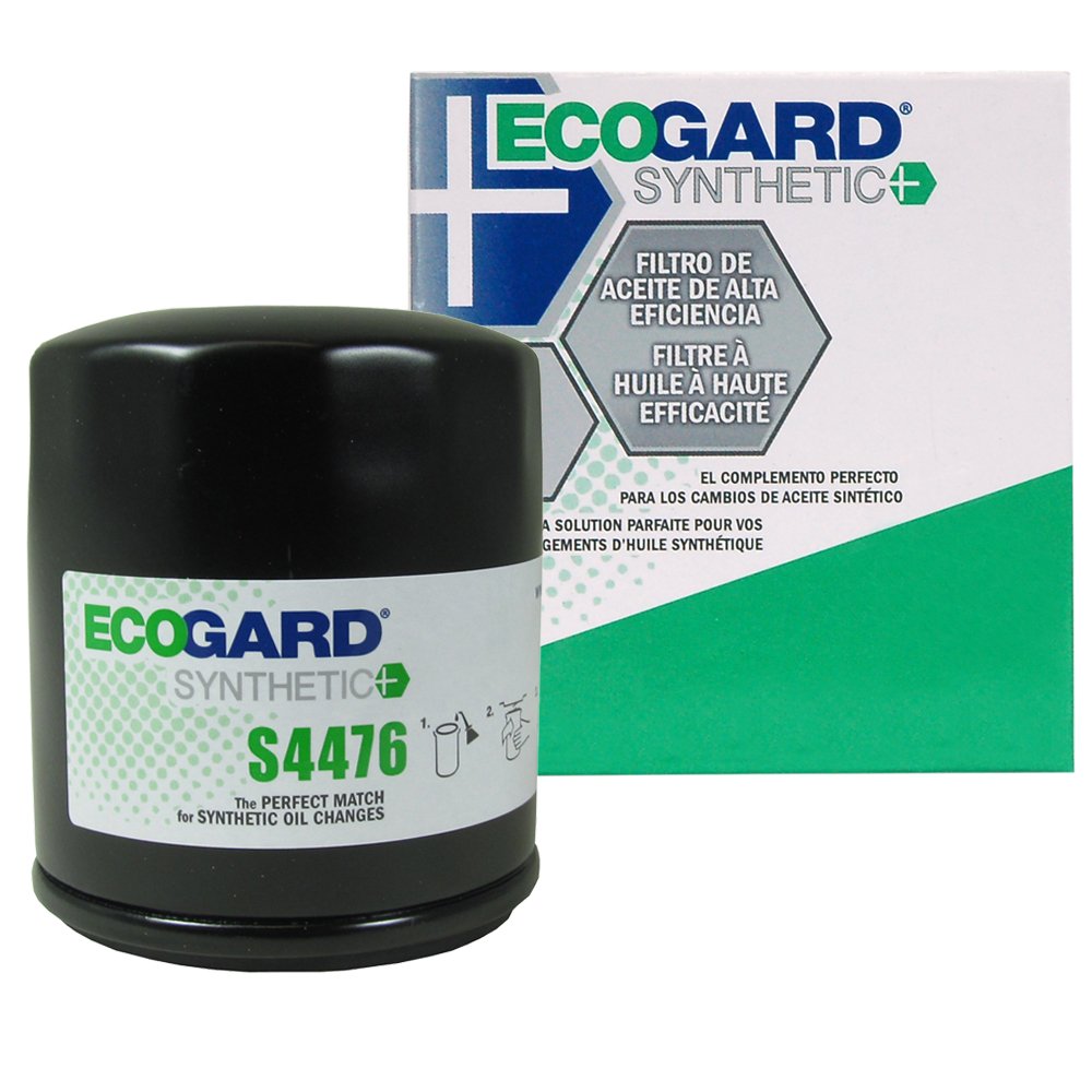 Ecogard S4476 Premium Spin-On Engine Oil Filter For Synthetic Oil Fits Toyota Corolla 1.8L 1993-2021, Camry 2.2L 1992-2001, Priu