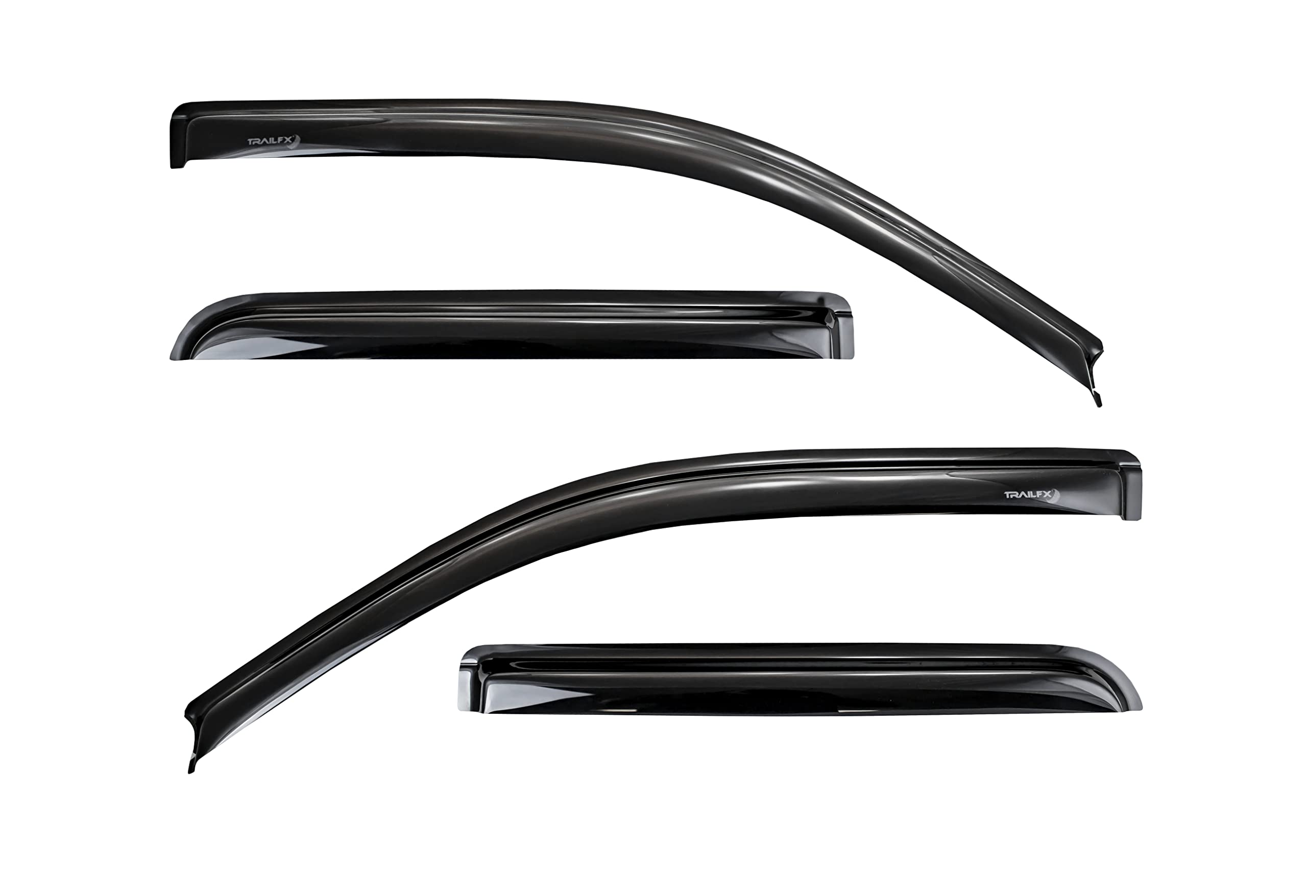 Trailfx Rain Guard Tape On Window Vent Visors Acrylic With A Smoke Tint 4 Piece Compatible With F25/35/45/55 99-16 - 4522H