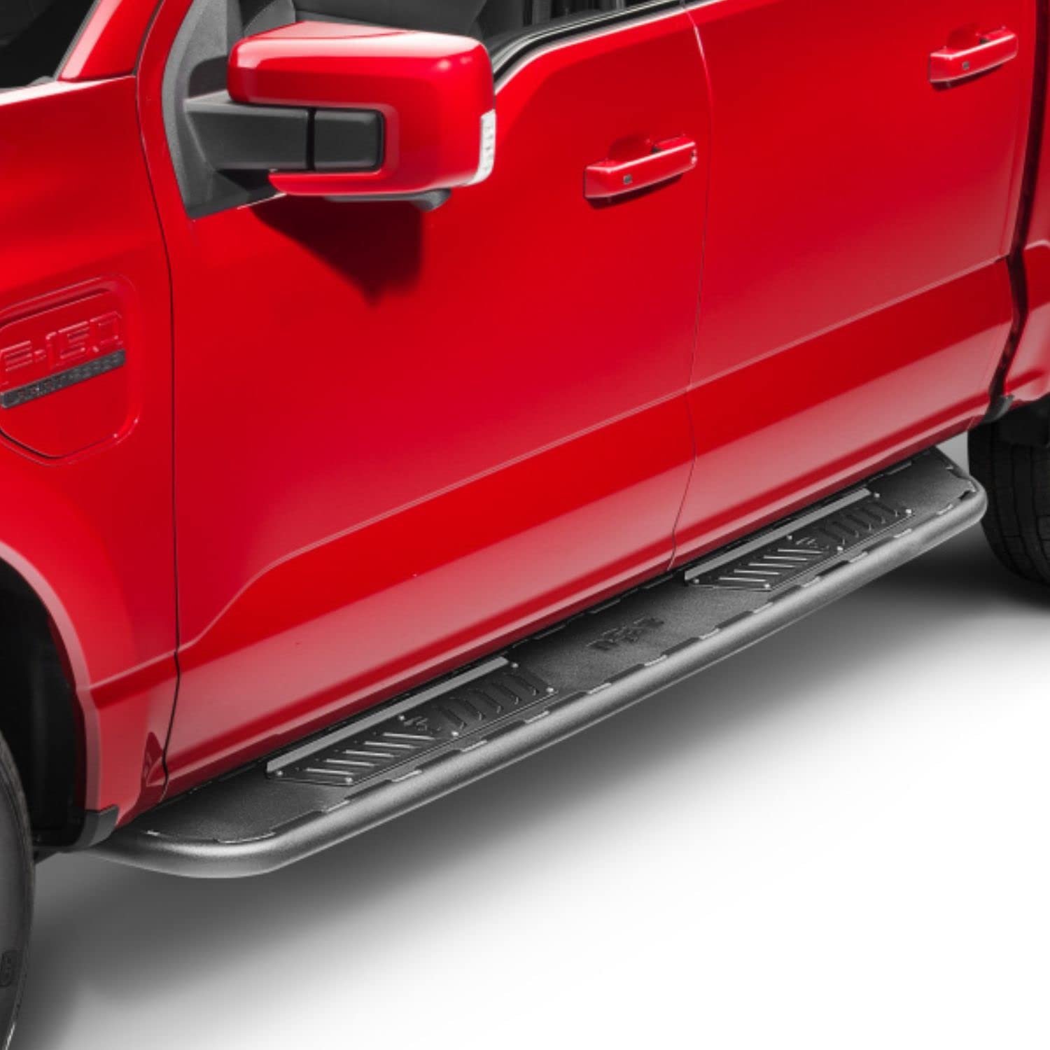 N-Fab Roan Running Boards For Silverado/Sierra | Cab Length, Extra Large 5.5' Step Plate, Textured Black | Nbc19Cc-Tx | Fits 2019-2024 Chevrolet Silverado/Gmc Sierra 1500, 2020-2021 2500/3500 Crew Cab