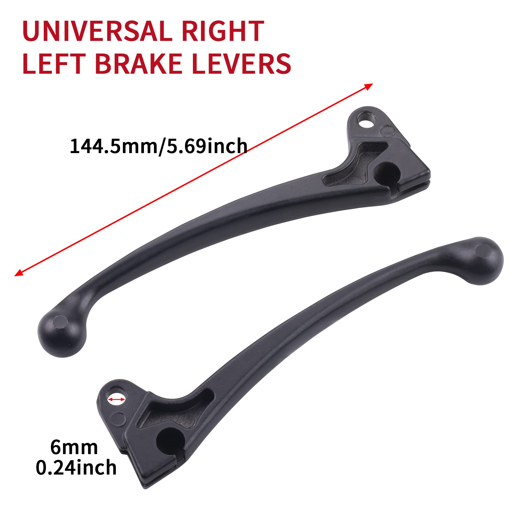 CNCMOTOK Universal Right Left Brake Lever fit for GY6 50cc 125cc 150cc 139QMB 157Q Roketa Jonway Taotao Chinese Scooter Moped Pa