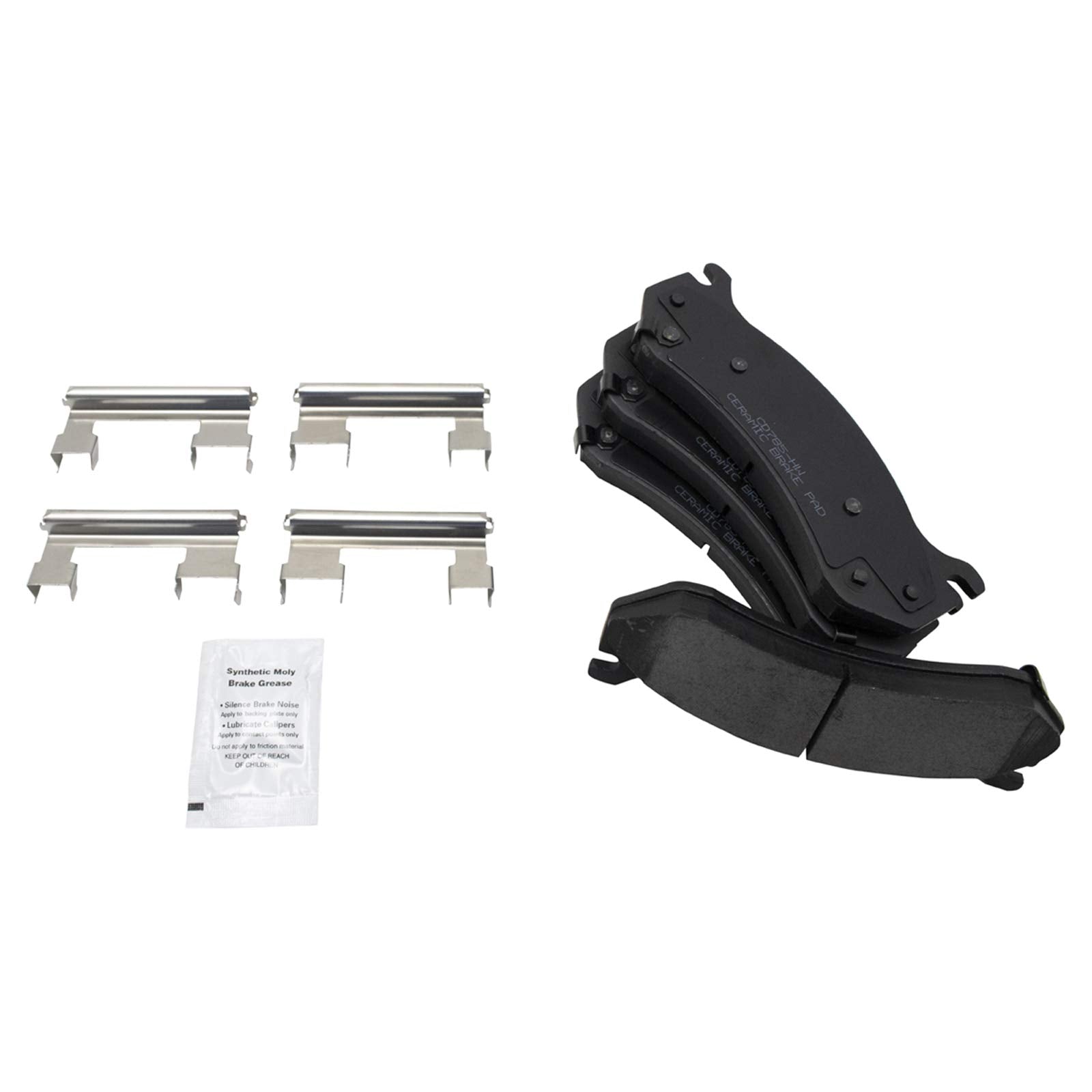 Trq Front Brake Pad & Rotor Kit Premium G-Coated Ceramic Compatible With 2006 Chevrolet Silverado 1500 2007 Silverado 1500 Class