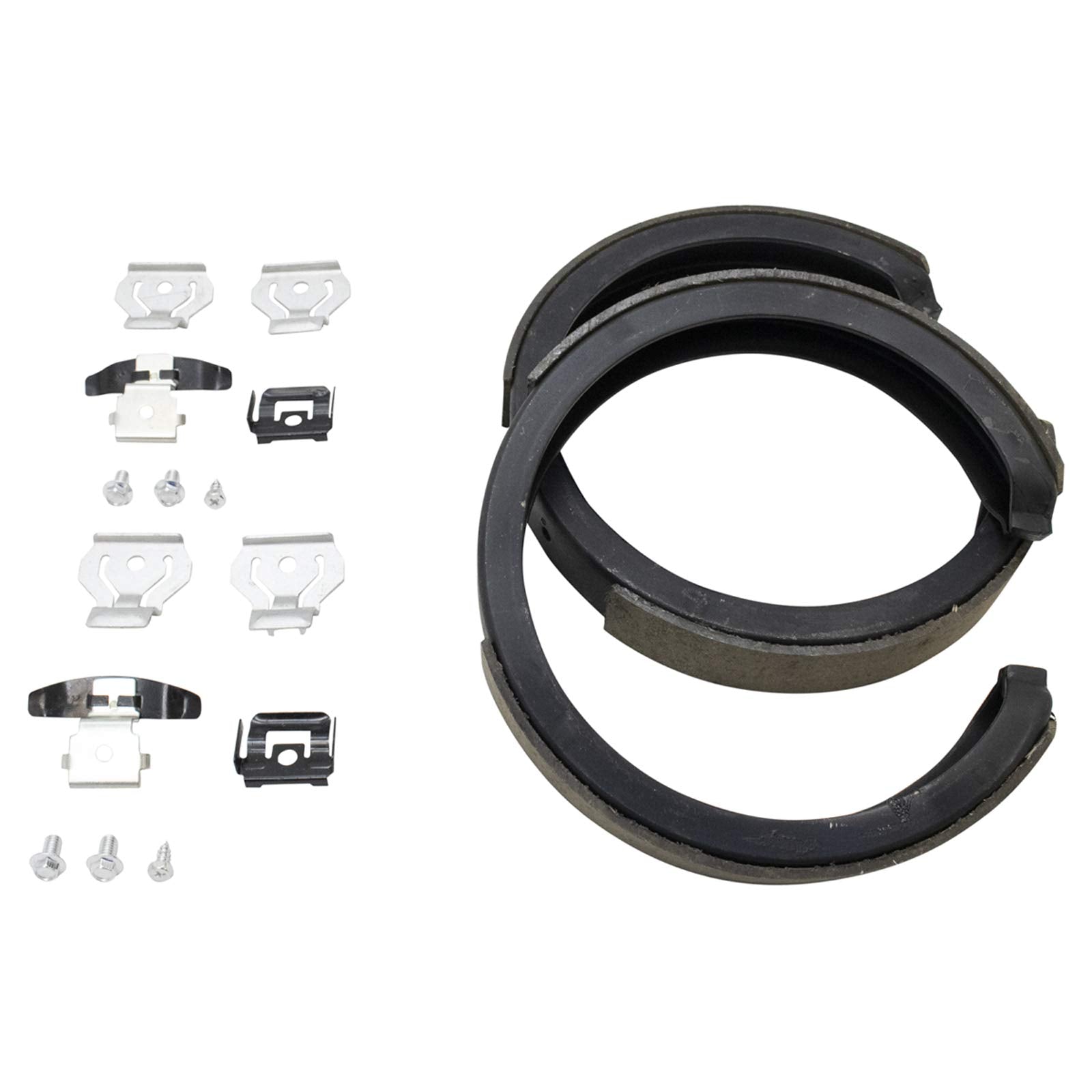 Trq Rear Brake Pad & Rotor Kit Brake Pads Brake Rotor Parking Brake Shoe Set Ceramic Compatible With 2011-2018 Dodge Challenger