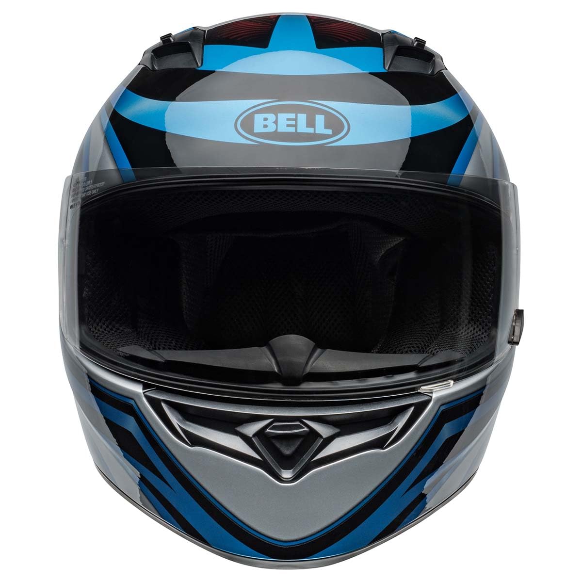 Bell Qualifier Full-Face Motorcycle Helmet (Gloss Conduit Blue/Black - Medium)