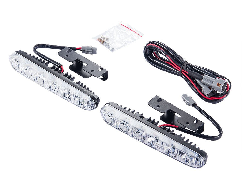 Yijinsheng Auto 2Pcs Fit 6 Led High Power Led Daytime Running Lights Driving Lamp Universal Fit Led Car Fog Light