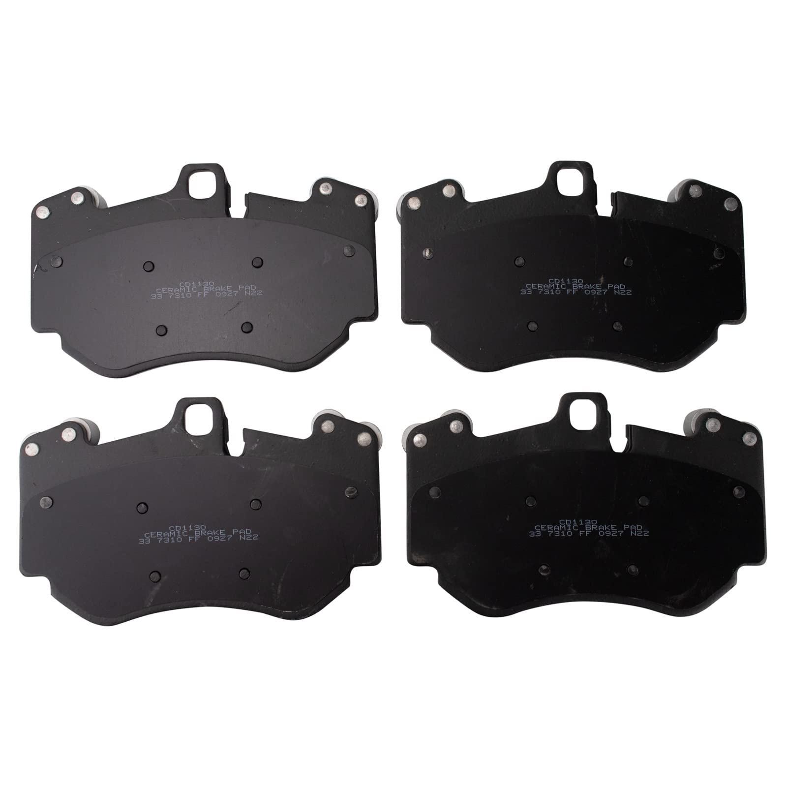 TRQ Front Brake Pads Ceramic Compatible with 2012-2015 Audi R8 2013-2015 RS5 2005-2010 Porsche Cayenne