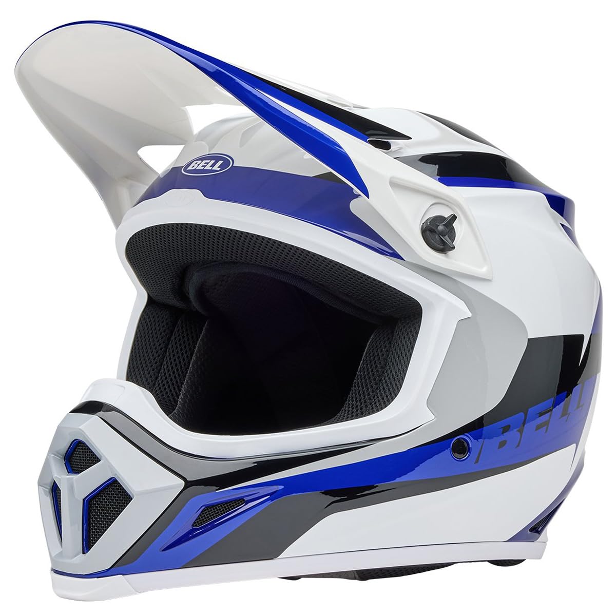 Bell Mx-9 Mips Dirt Helmet (Gloss Rift Blue/White - 2X-Large)