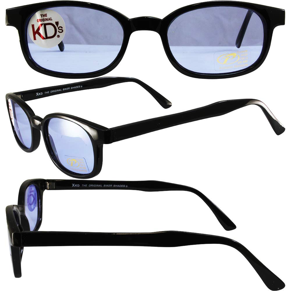 X-Kd Sunglasses 1012 Black Frame With Blue Lens
