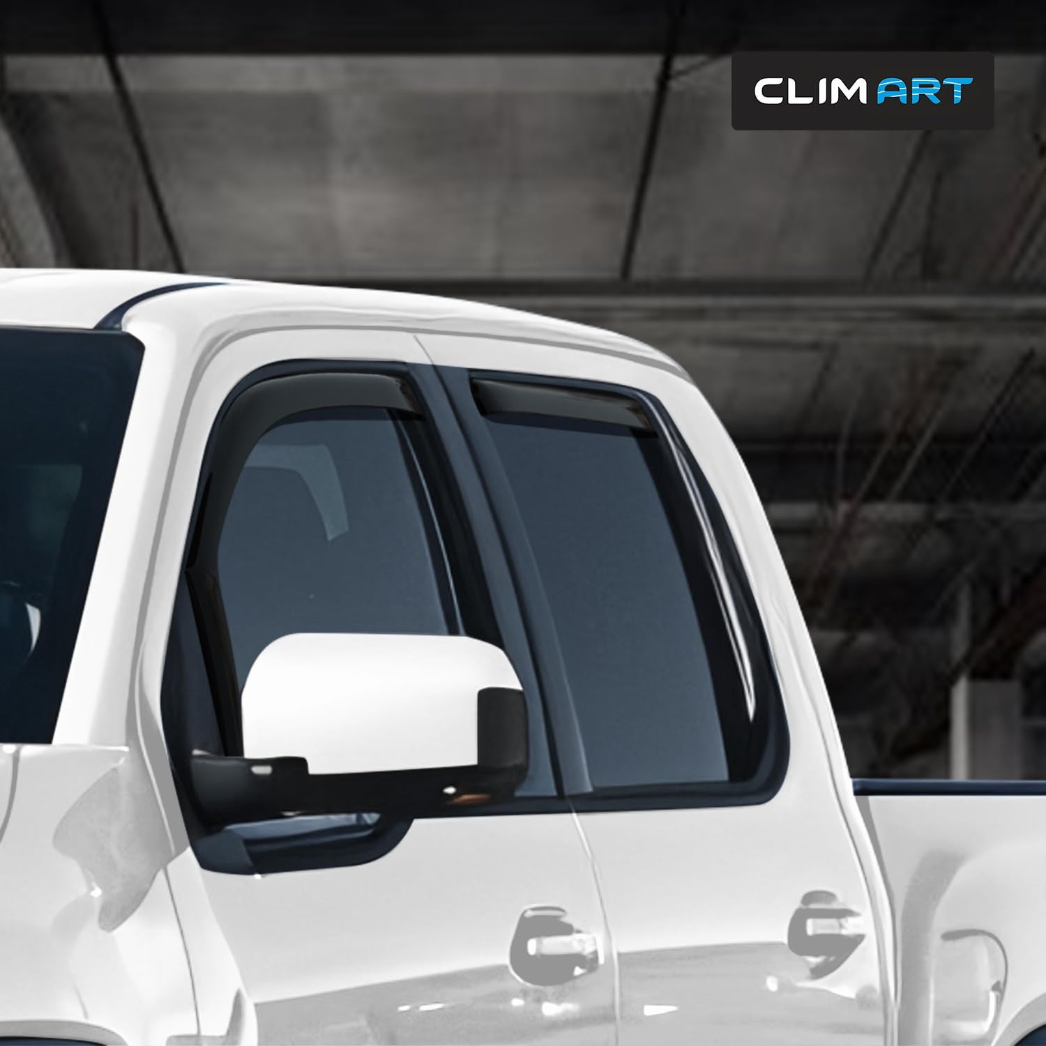 Clim Art In-Channel Incredibly Durable Rain Guards For Nissan Frontier 2022-2025 Crew Cab, Original Window Deflectors, Vent Wind