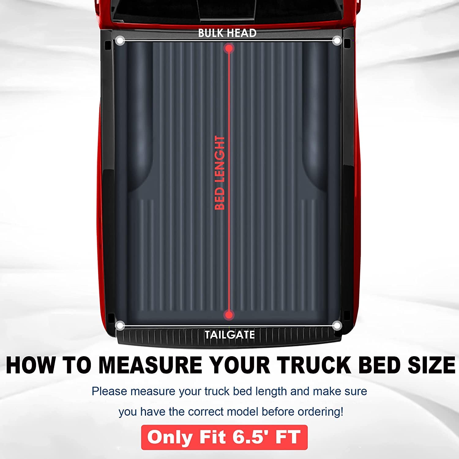 Mostplus Quad Fold Soft Truck Bed Tonneau Cover Compatible With 2015-2024 2025 Chevrolet Colorado/Gmc Canyon 62 Ft Bed 74 Inch F