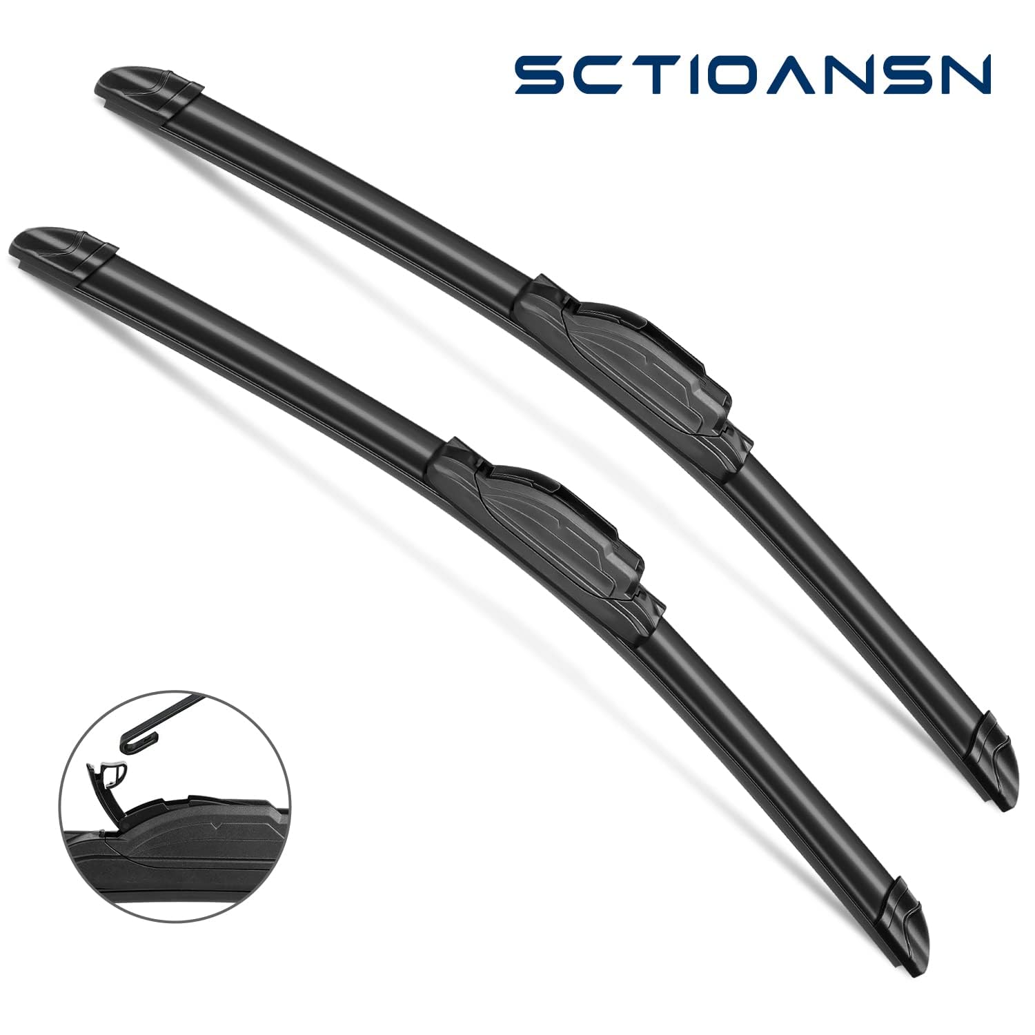 sctioansn 3Pcs Windshield Wipers for Chevrolet Trailblazer 2002-2006, 22"/22"/16" AA Grade Rubber, J-Hook Blades