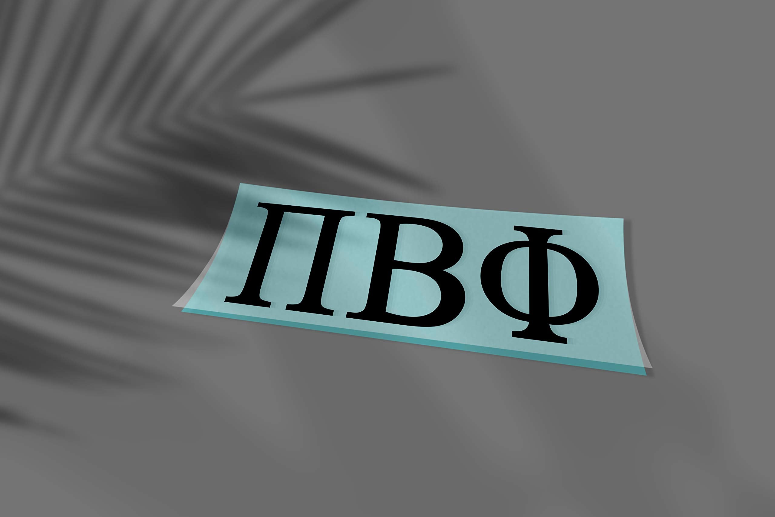 Pro-Graphx Pi Beta Phi Greek Sorority Vinyl Sticker Decal, 2.5" Tall, Black
