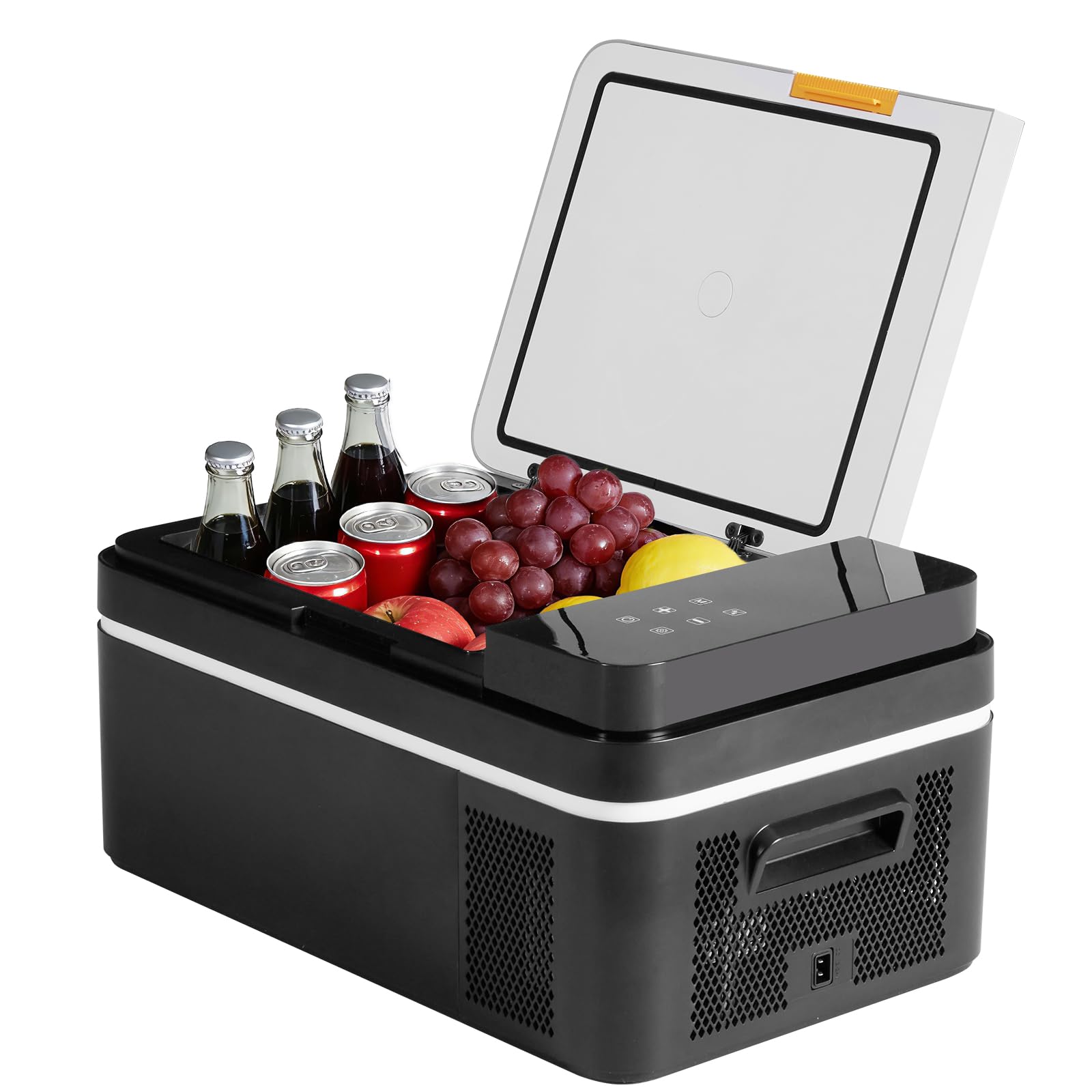 OLIXIS Portable Car Refrigerator, 21QT Single-Zone Electric Cooler for Vehicles, -4?-68? Freezer Smart Control via Bluetooth wit